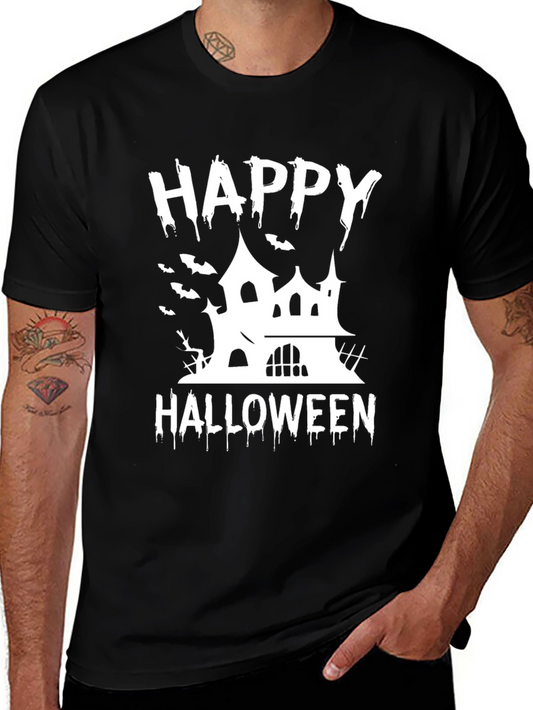 Happy Halloween Spooky House Graphic Tee