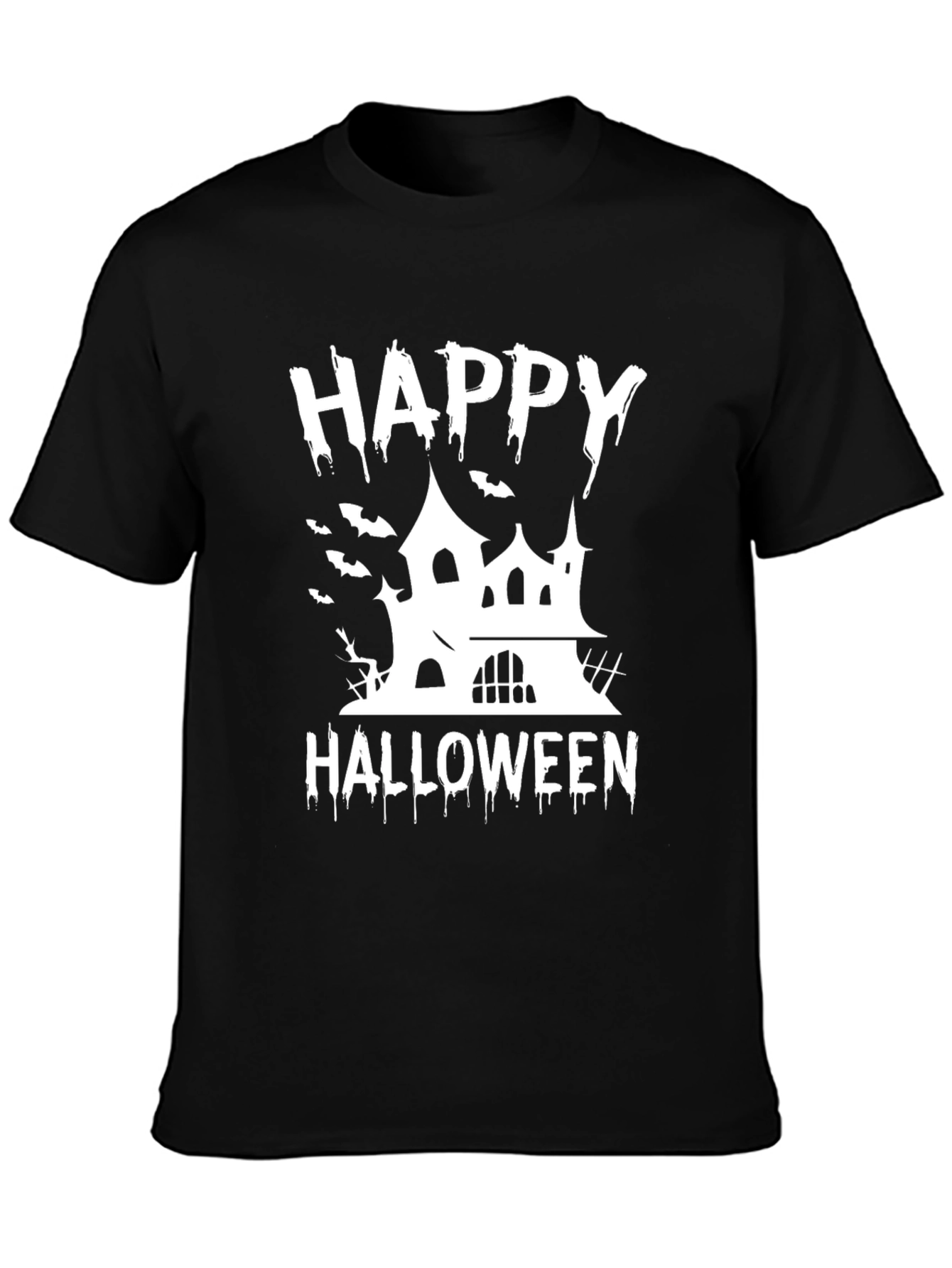 Happy Halloween Spooky House Graphic Tee