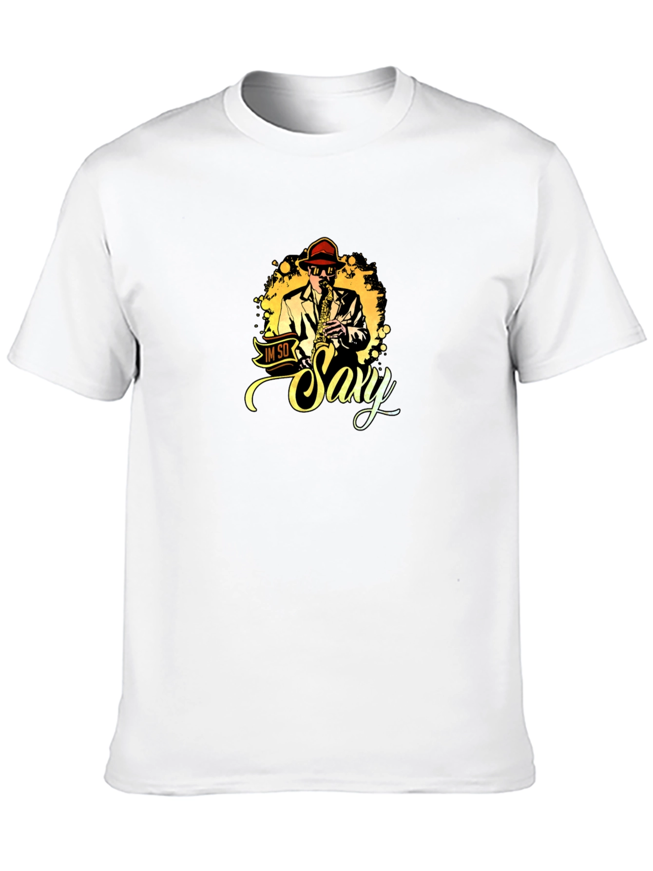Im So Saxy T-Shirt Black Cotton Graphic Tee