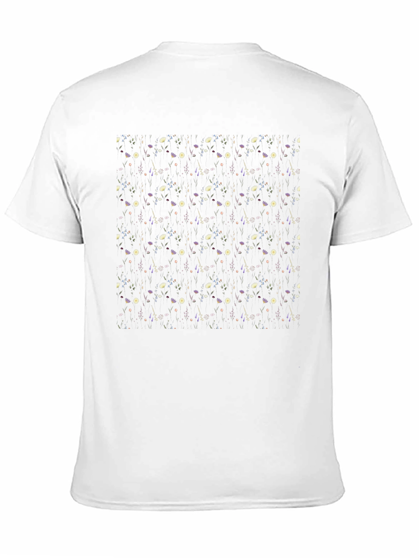 Floral Pattern Black T-Shirt | Unique Design