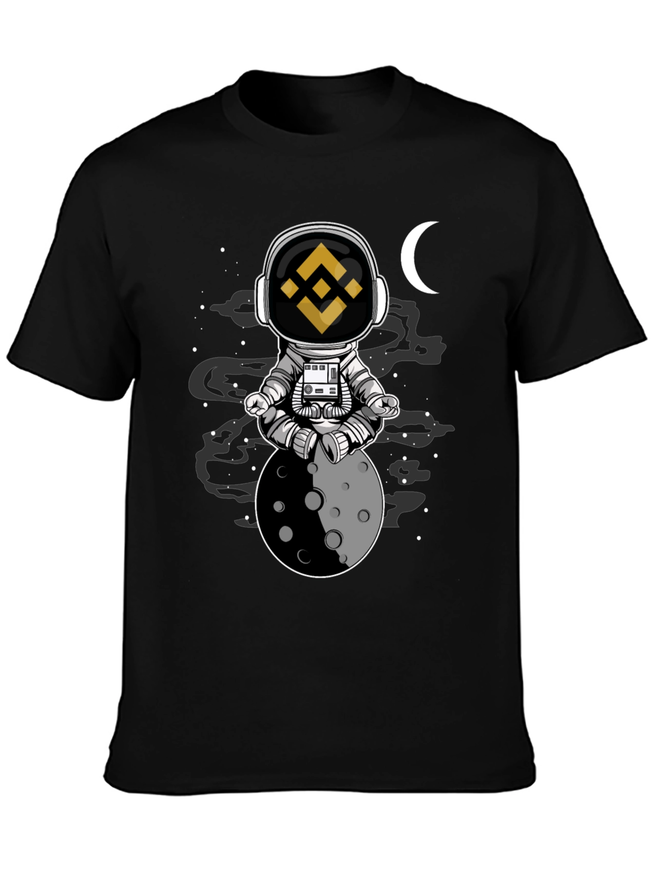 Binance Astronaut Moon T-Shirt - Crypto Fashion