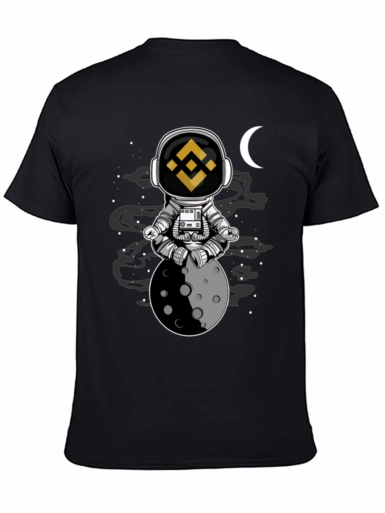 Binance Astronaut Moon T-Shirt - Crypto Fashion