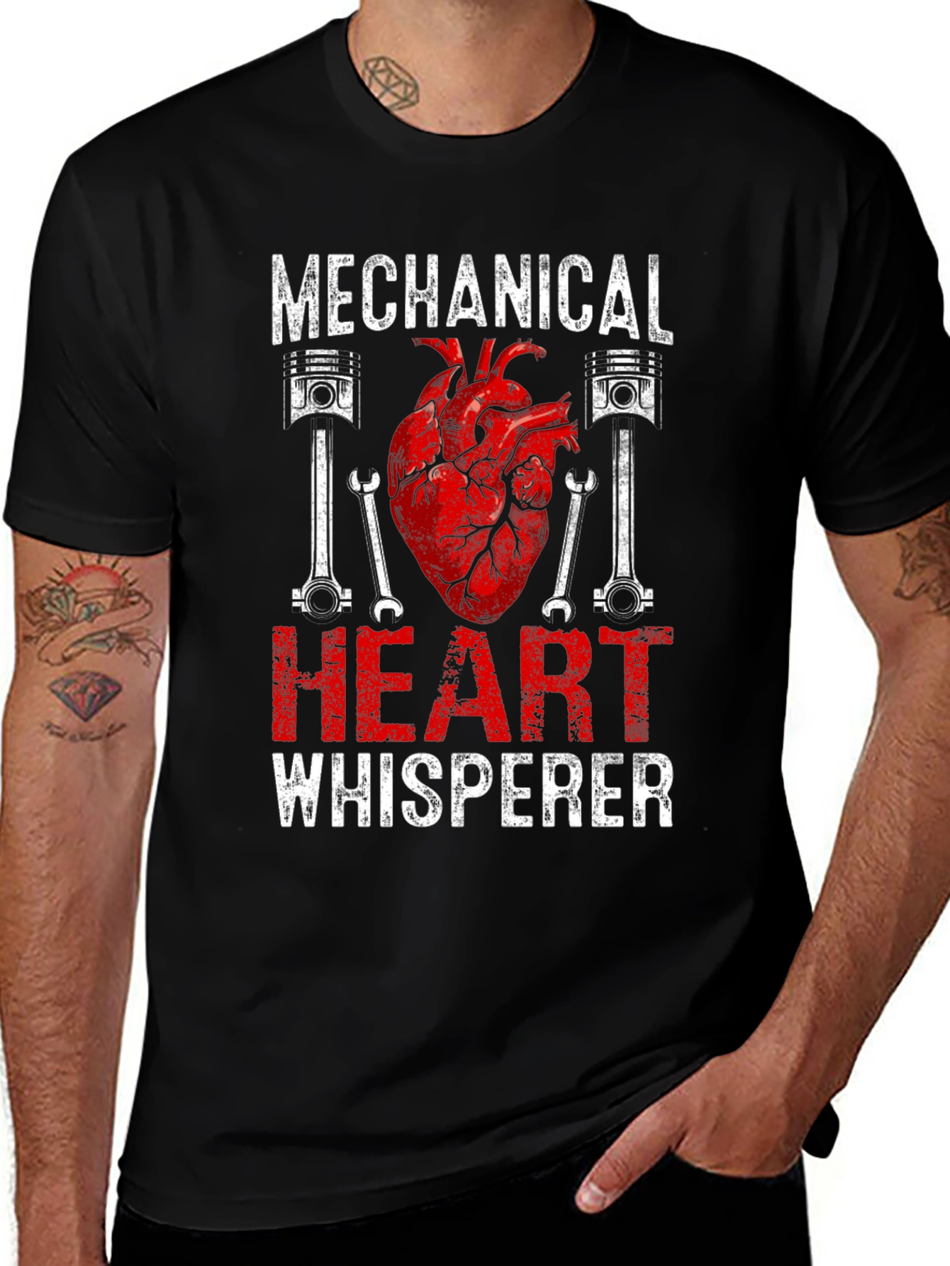 Mechanical Heart Whisperer Graphic T-Shirt