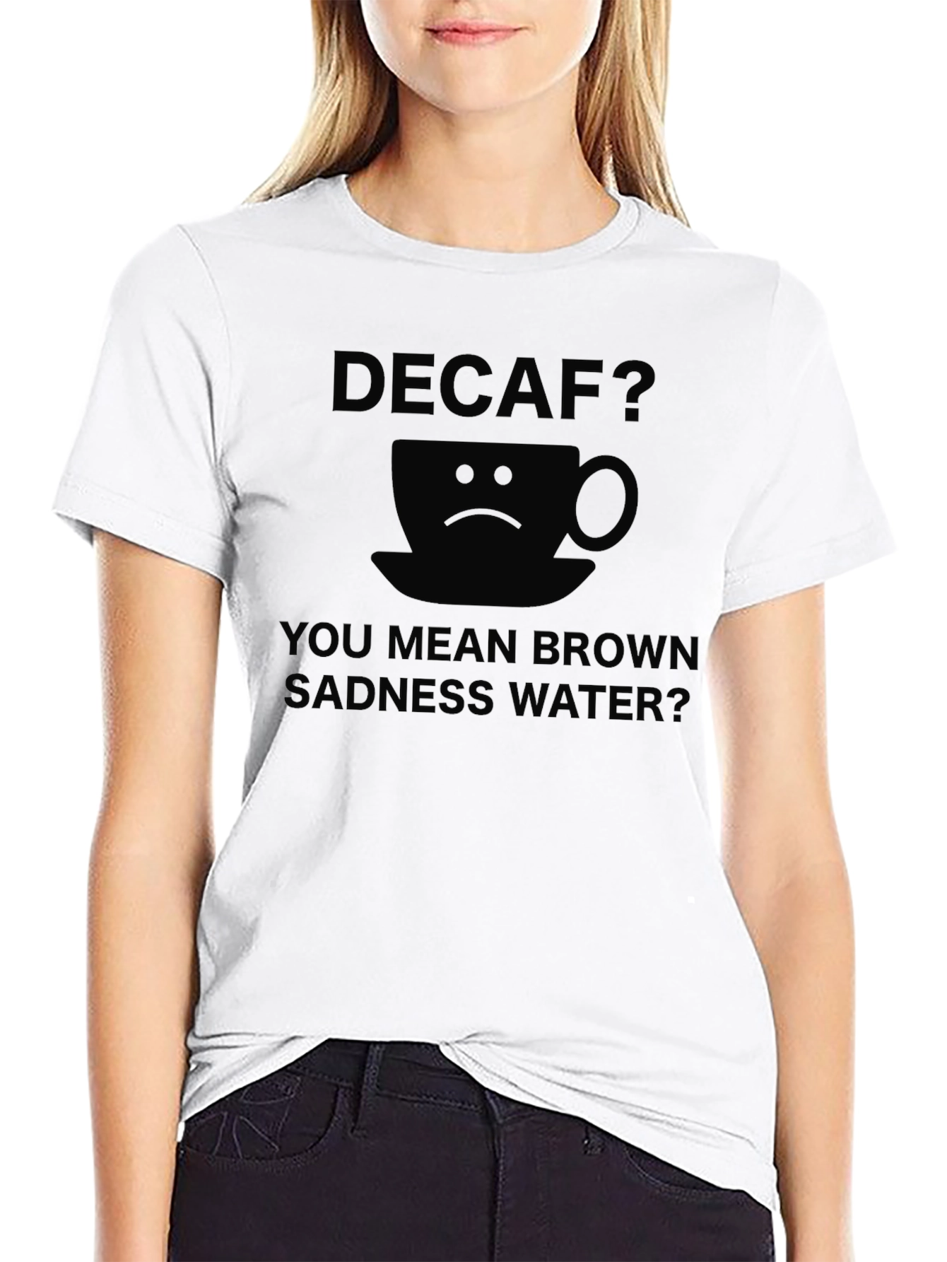 Decaf Sadness Water Graphic T-Shirt