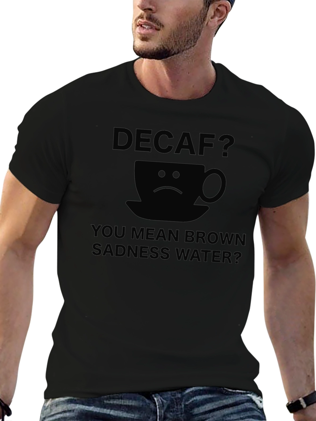 Decaf Sadness Water Graphic T-Shirt