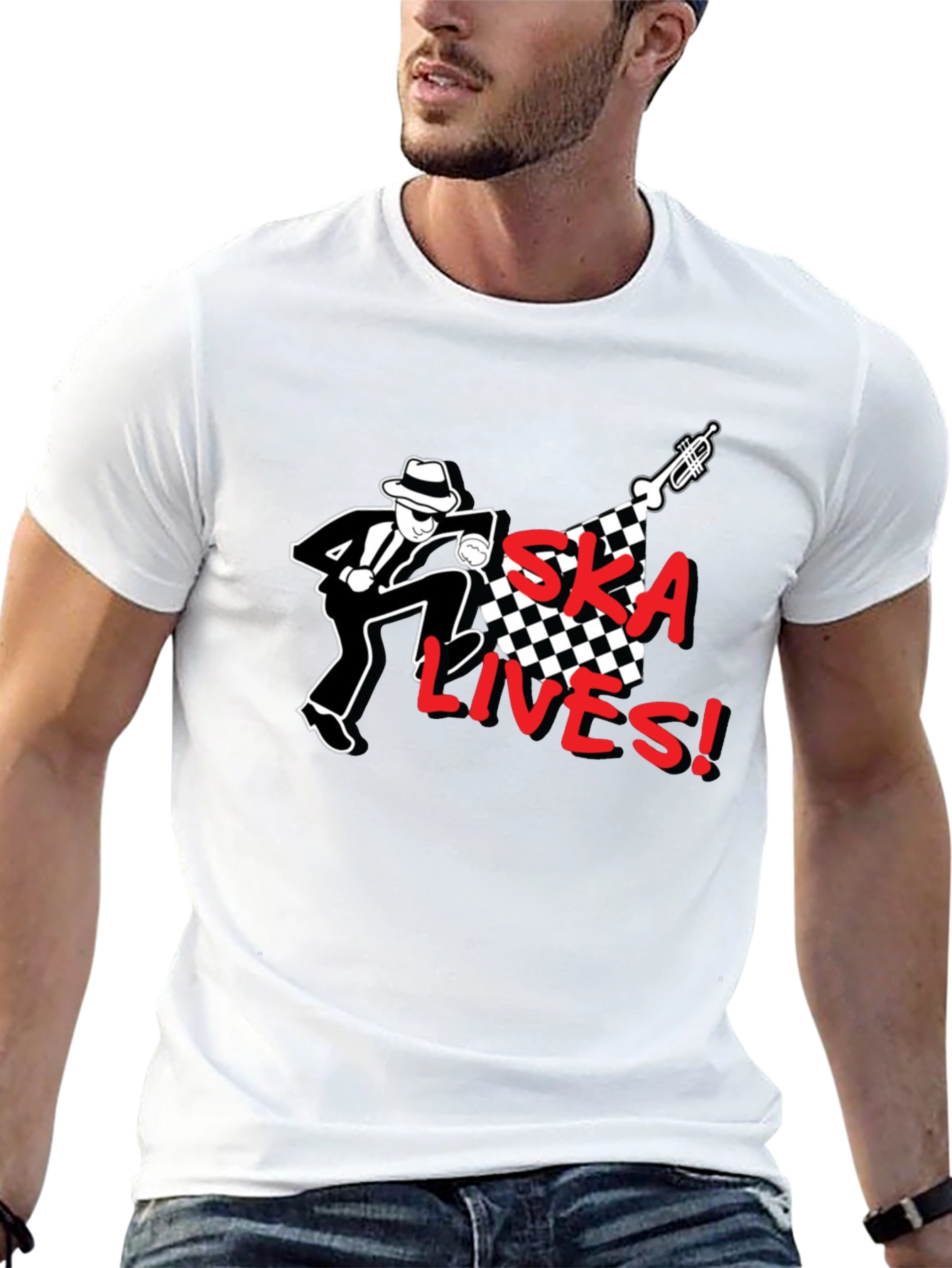 Ska Lives T-Shirt - Black Graphic Tee