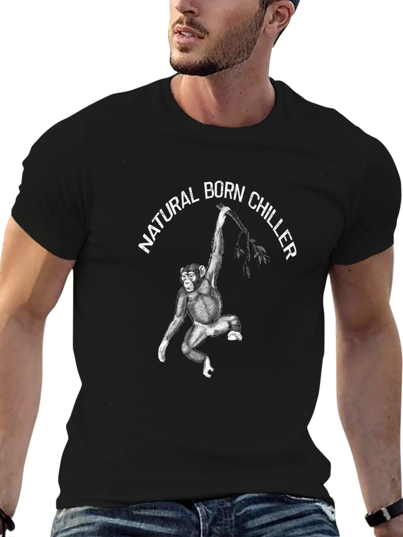 Natural Born Chiller Monkey Graphic Tee