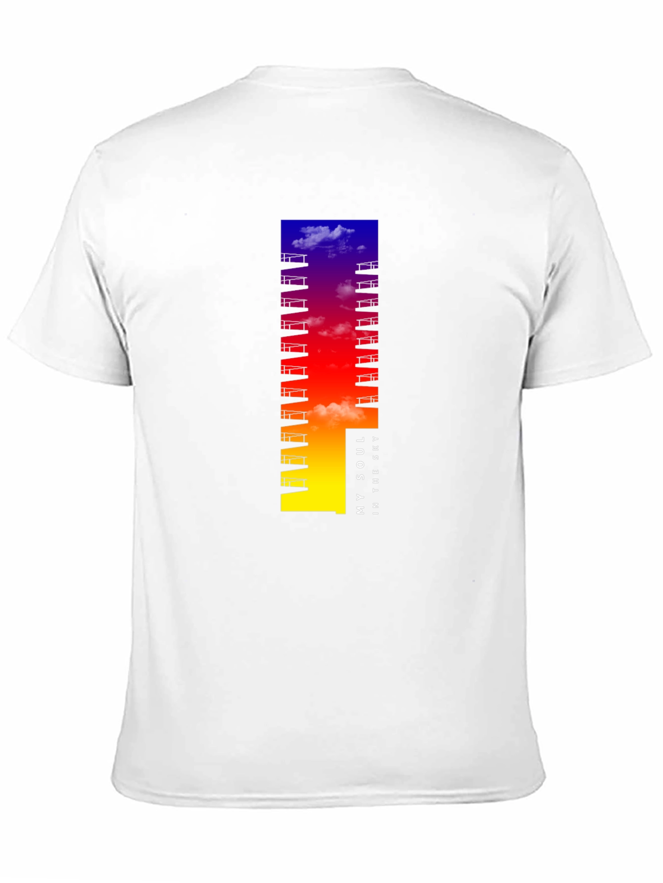 My Soul in the Sky Black Graphic T-Shirt