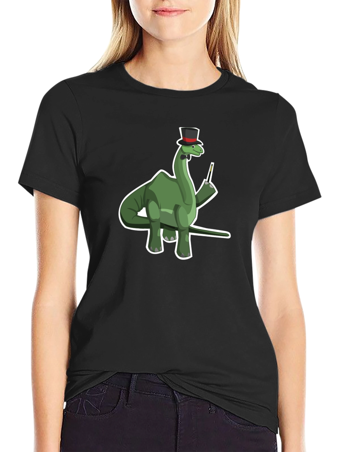 Dapper Dino T-Shirt - Gentleman Brontosaurus Tee