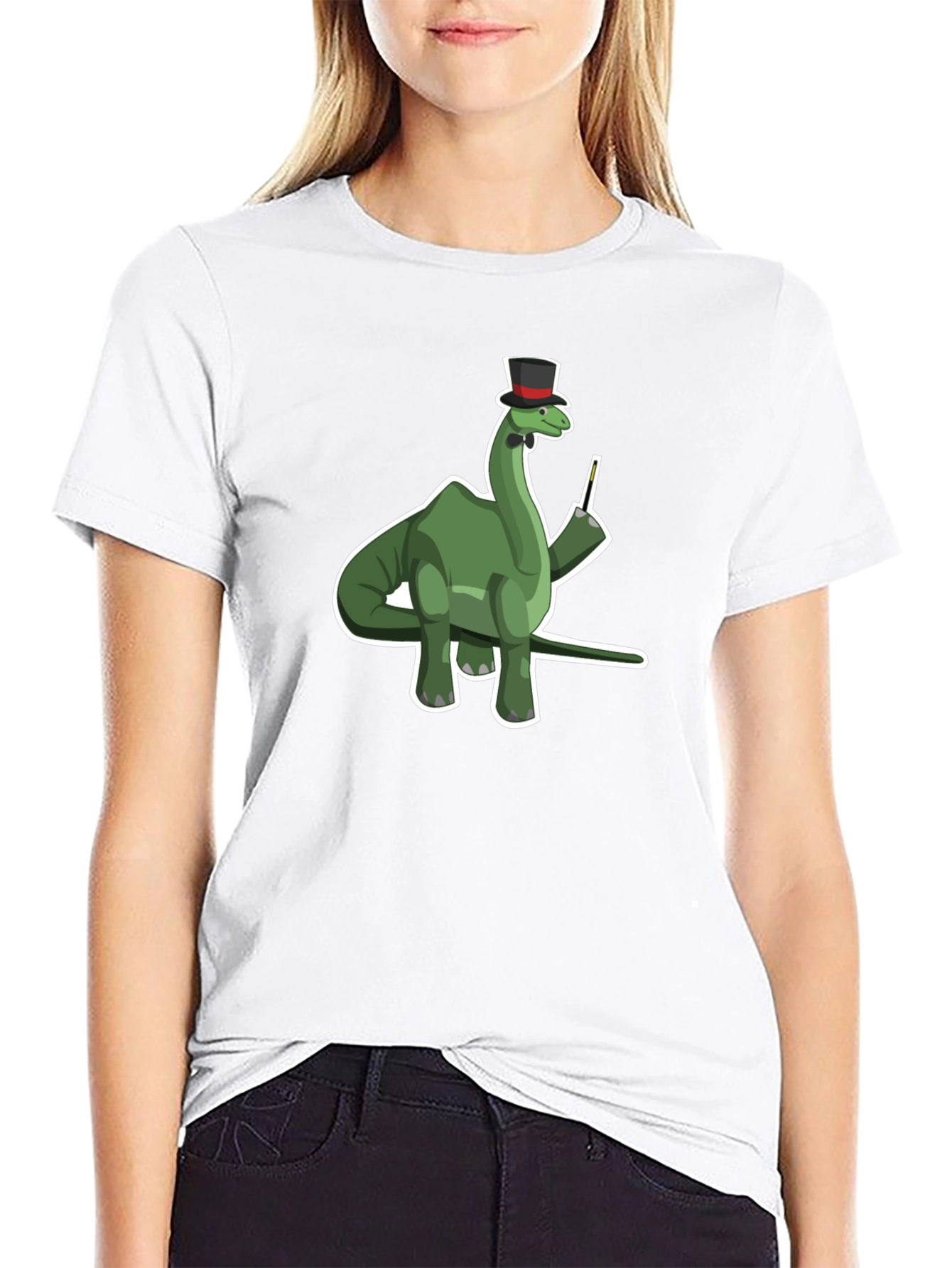 Dapper Dino T-Shirt - Gentleman Brontosaurus Tee
