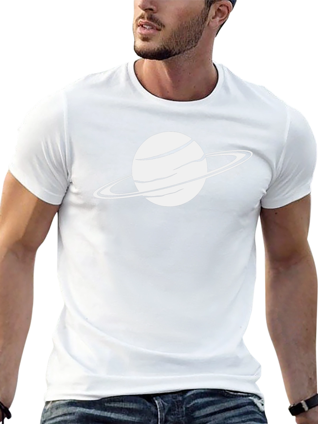 Saturn Graphic Tee - Space Saturn T-Shirt