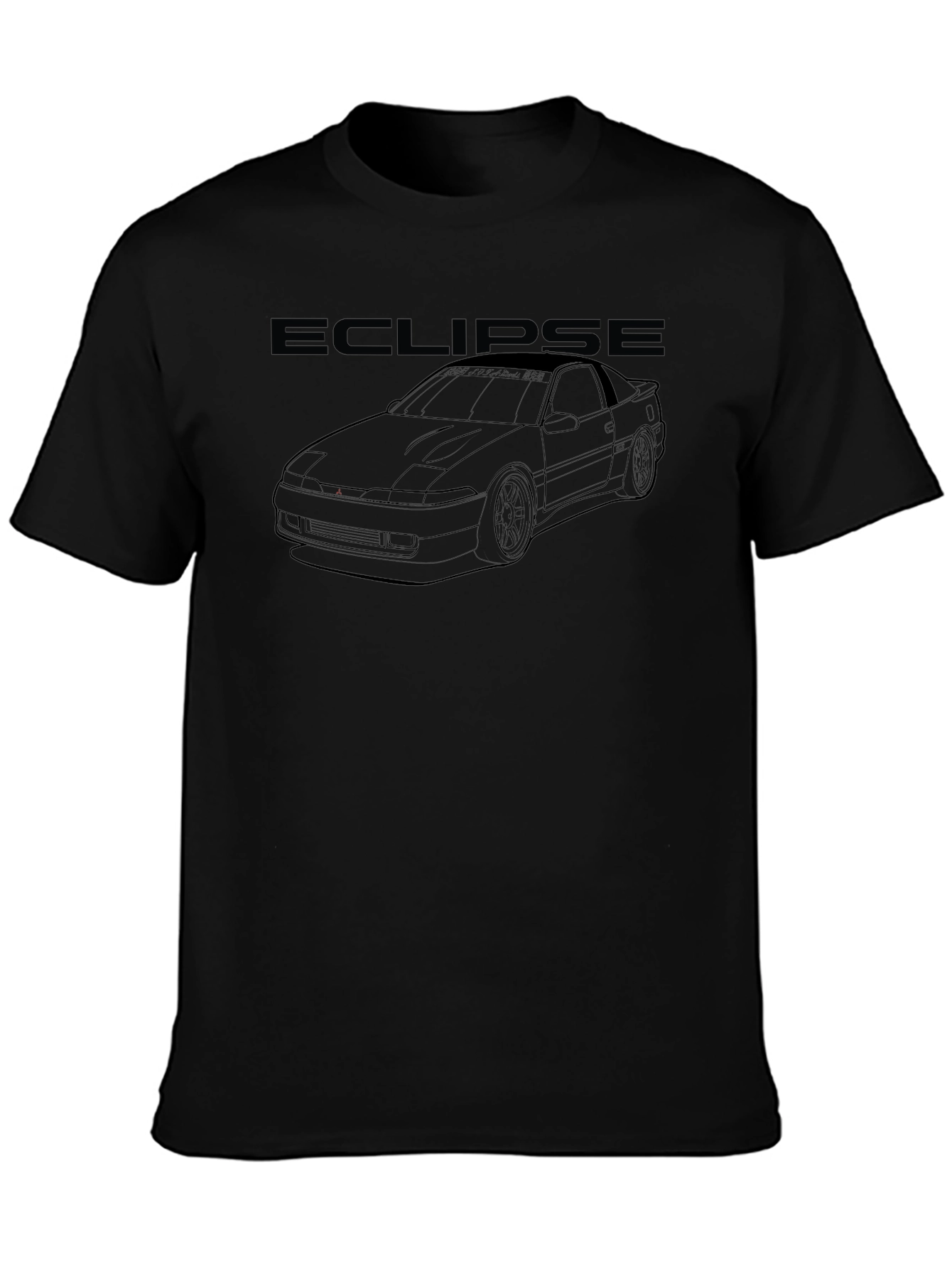 Mitsubishi Eclipse Graphic Tee - Black Car Enthusiast Shirt