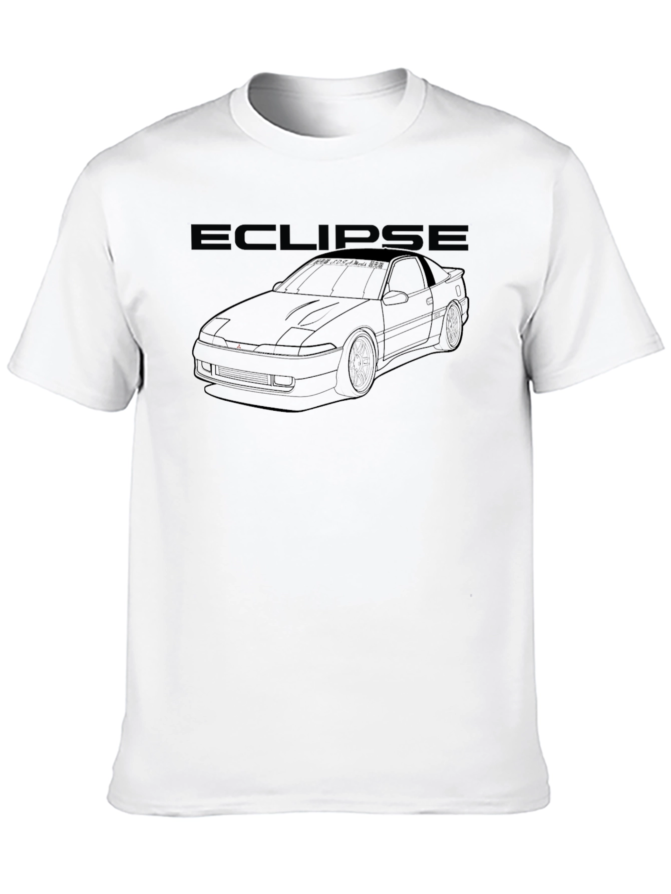 Mitsubishi Eclipse Graphic Tee - Black Car Enthusiast Shirt