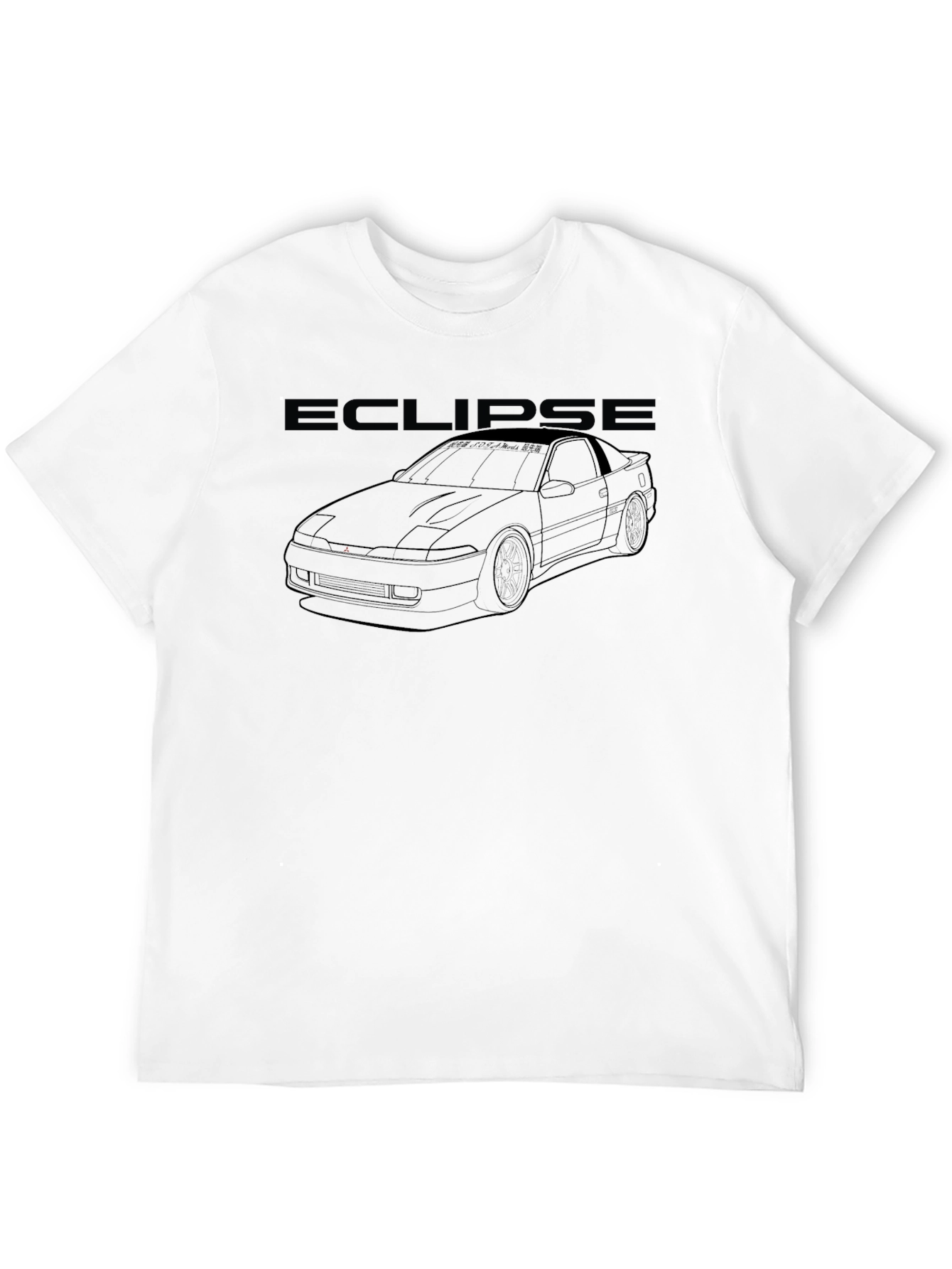 Mitsubishi Eclipse Graphic Tee - Black Car Enthusiast Shirt