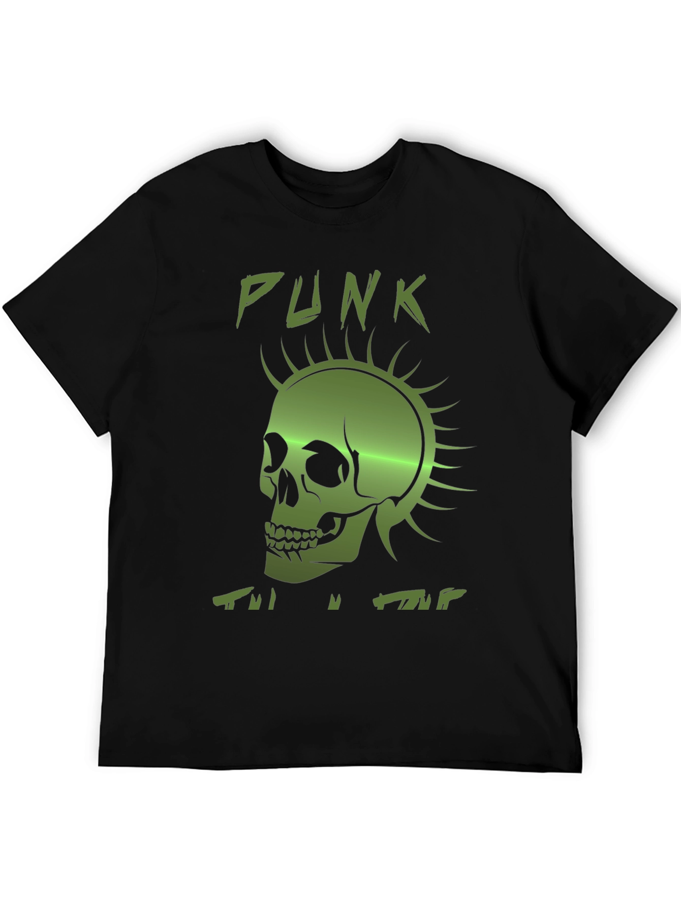 Punk Skull Graphic Tee - Edgy Fashion