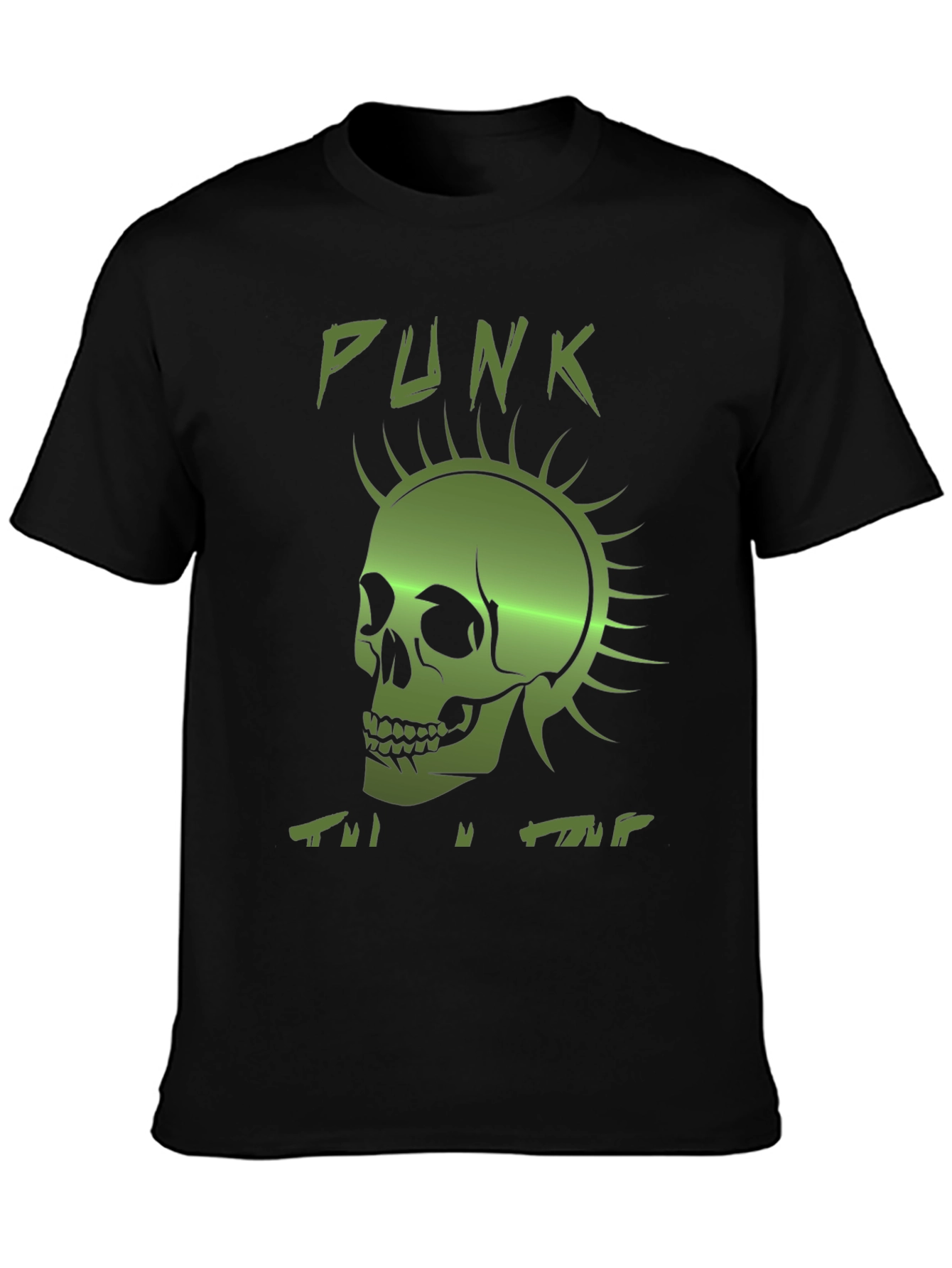 Punk Skull Graphic Tee - Edgy Fashion