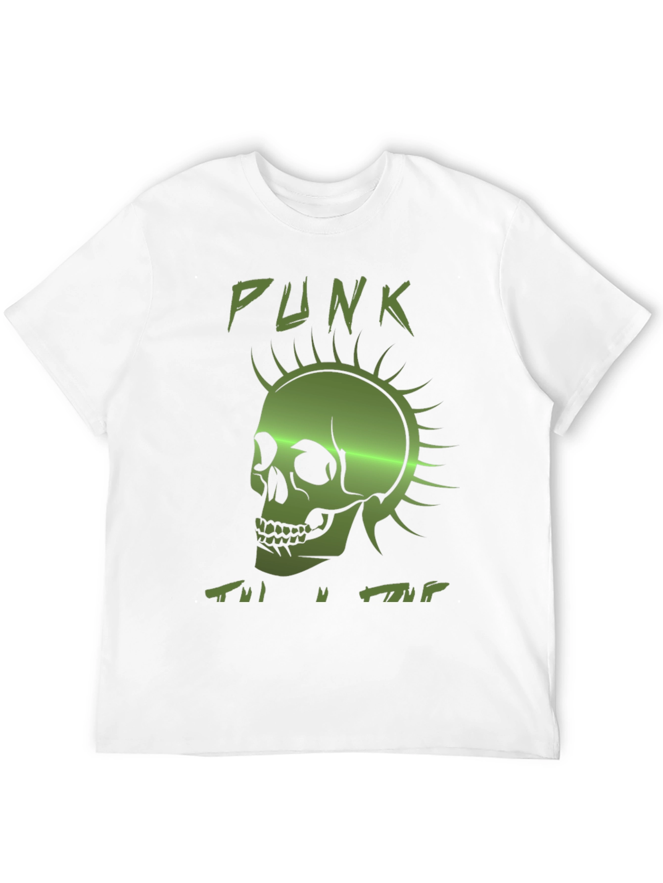 Punk Skull Graphic Tee - Edgy Fashion