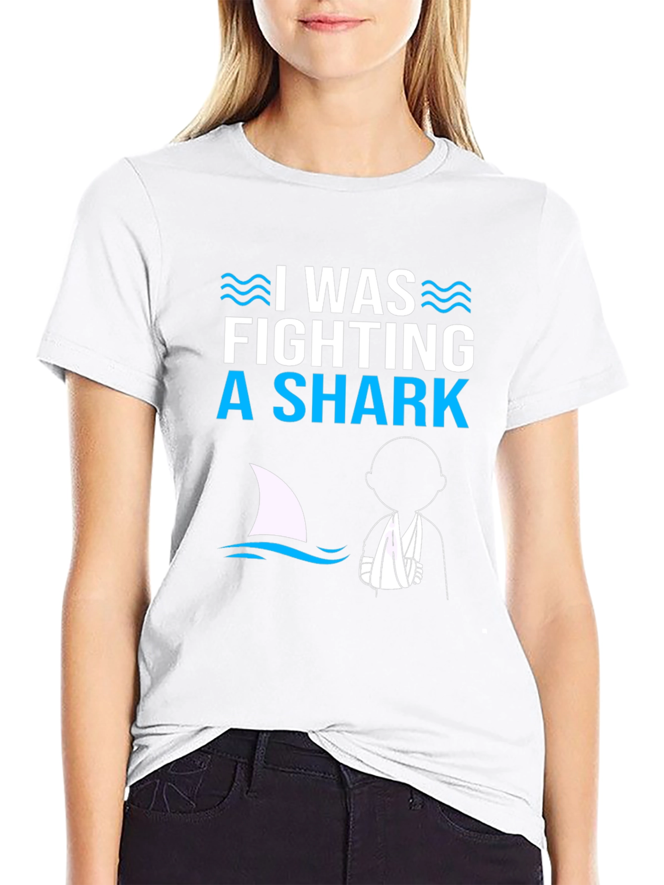 I Was Fighting a Shark Graphic T-Shirt