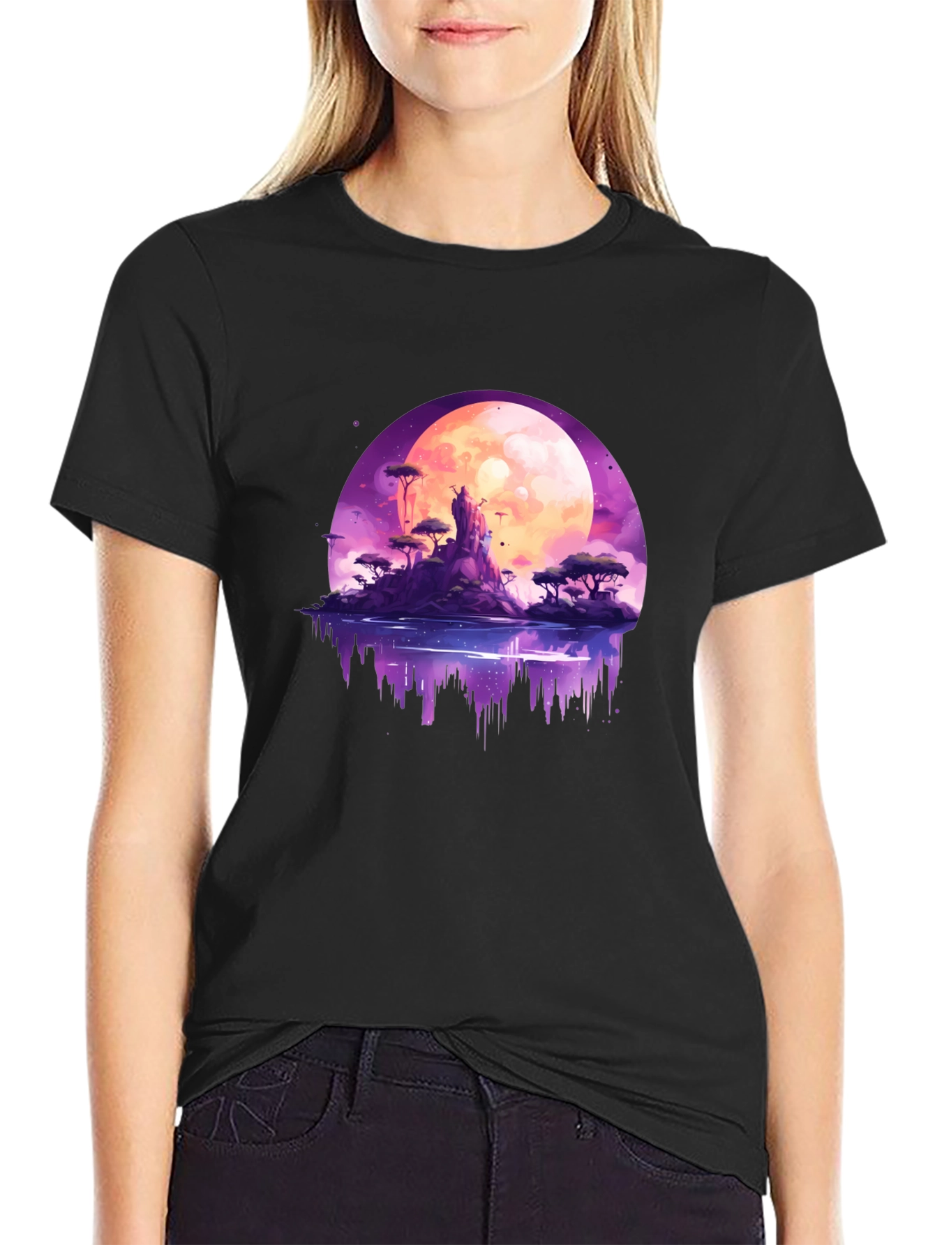 Fantasy Moon Island Graphic Tee