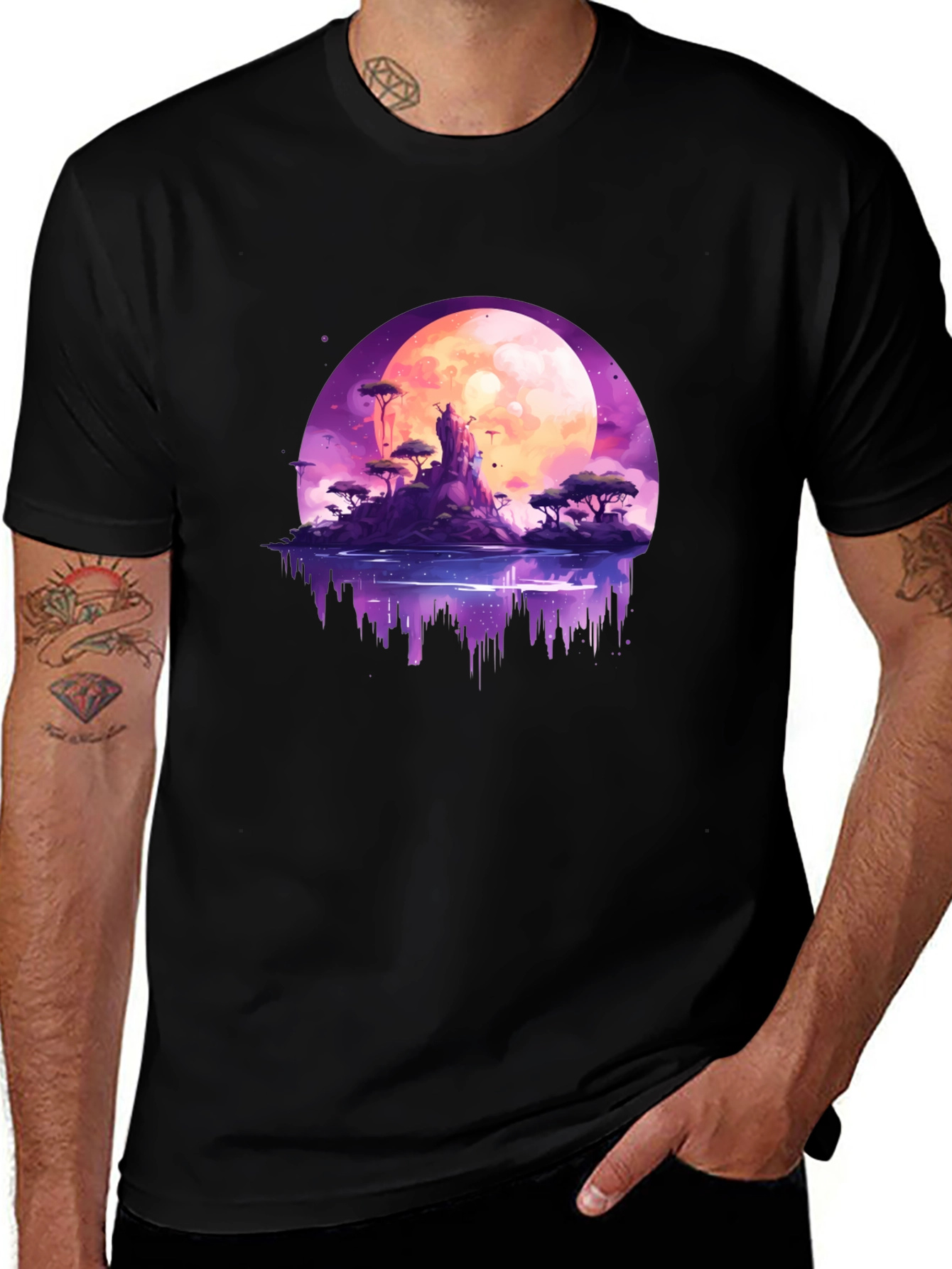 Fantasy Moon Island Graphic Tee