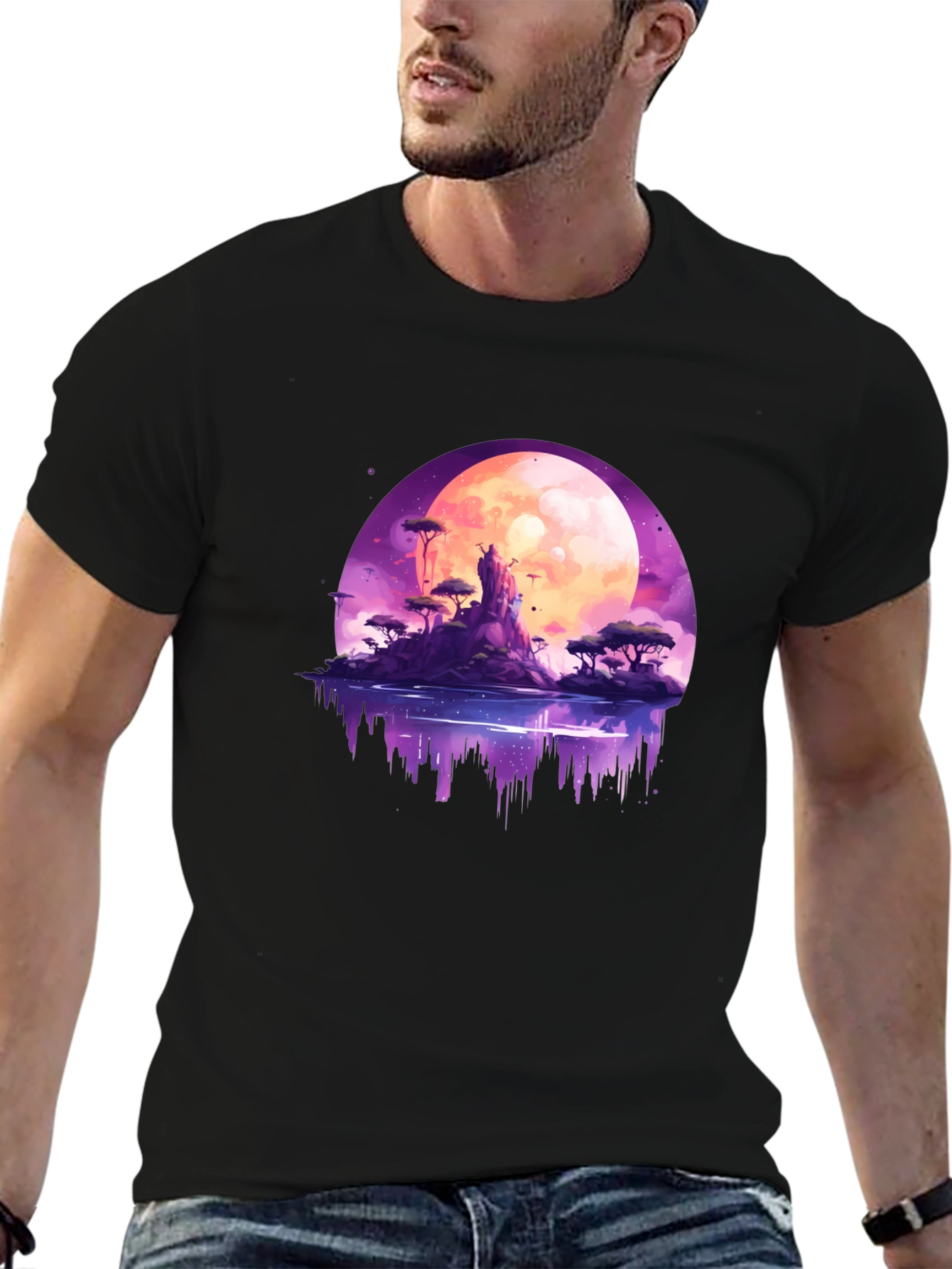 Fantasy Moon Island Graphic Tee
