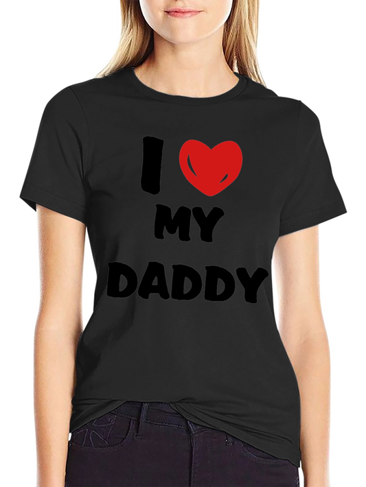 I Heart My Daddy Black T-Shirt - Mens Fashion Tee