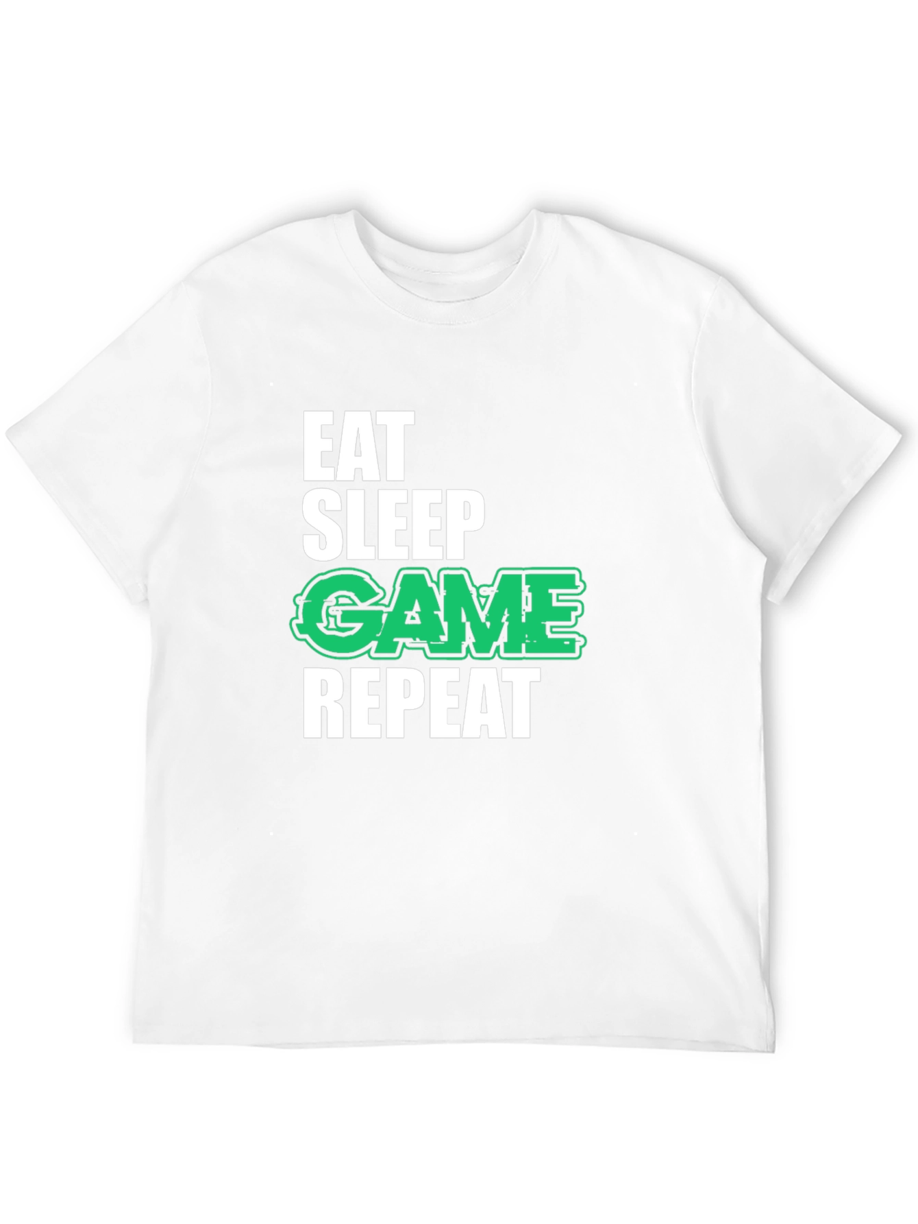 Eat Sleep Game Repeat Black T-Shirt