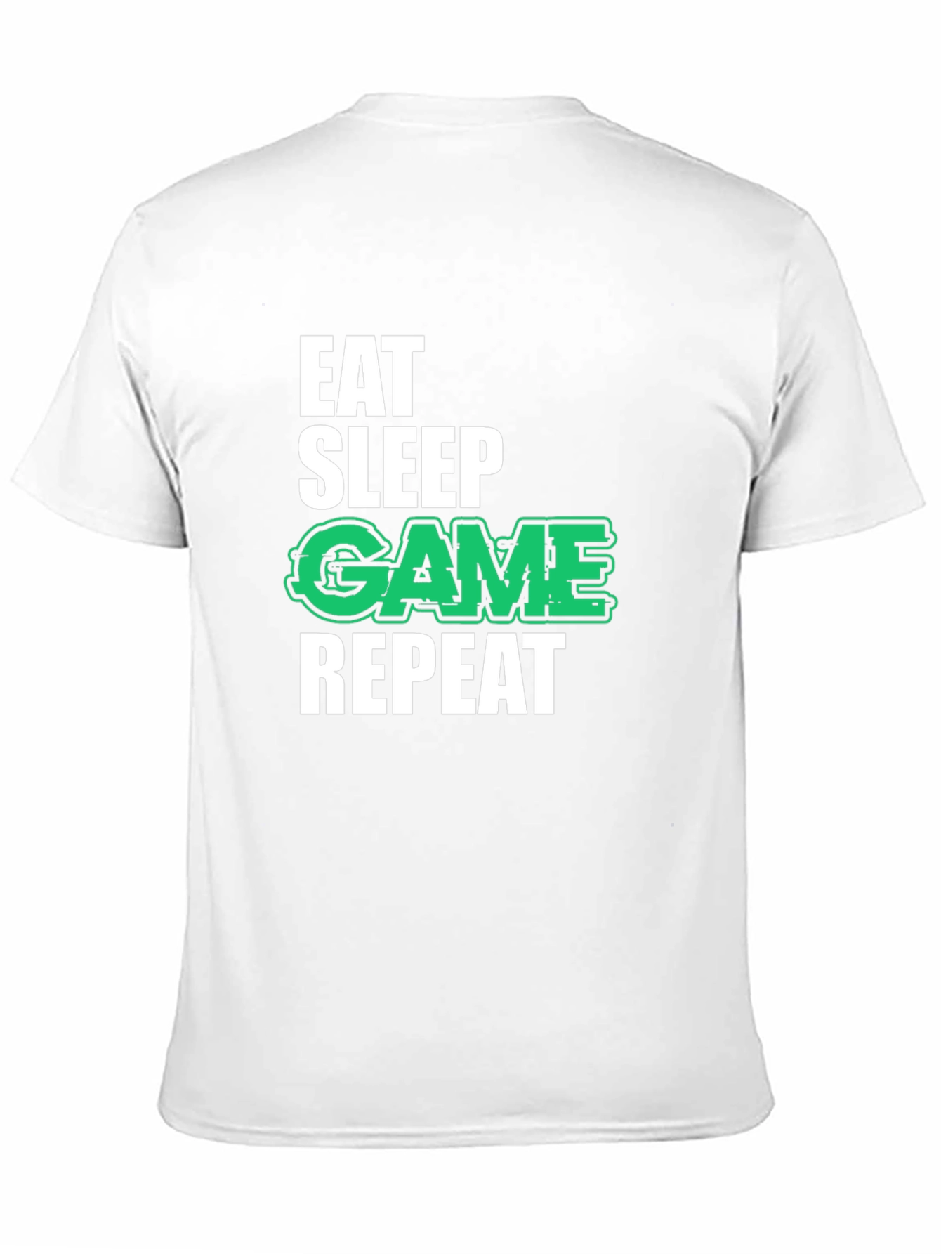 Eat Sleep Game Repeat Black T-Shirt