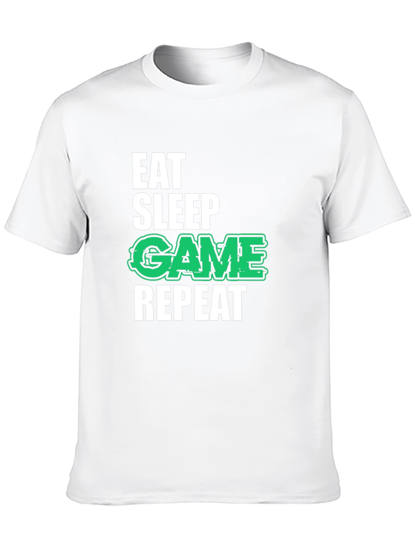 Eat Sleep Game Repeat Black T-Shirt