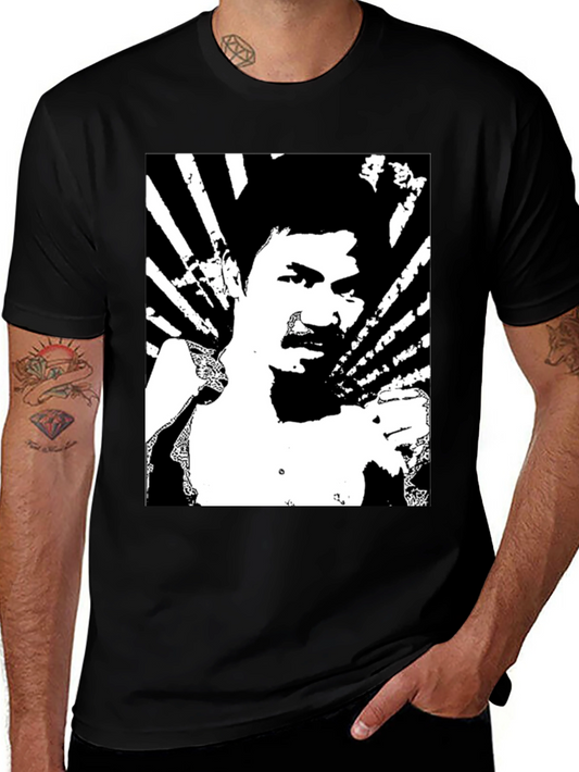 Black Pacquiao Graphic Tee