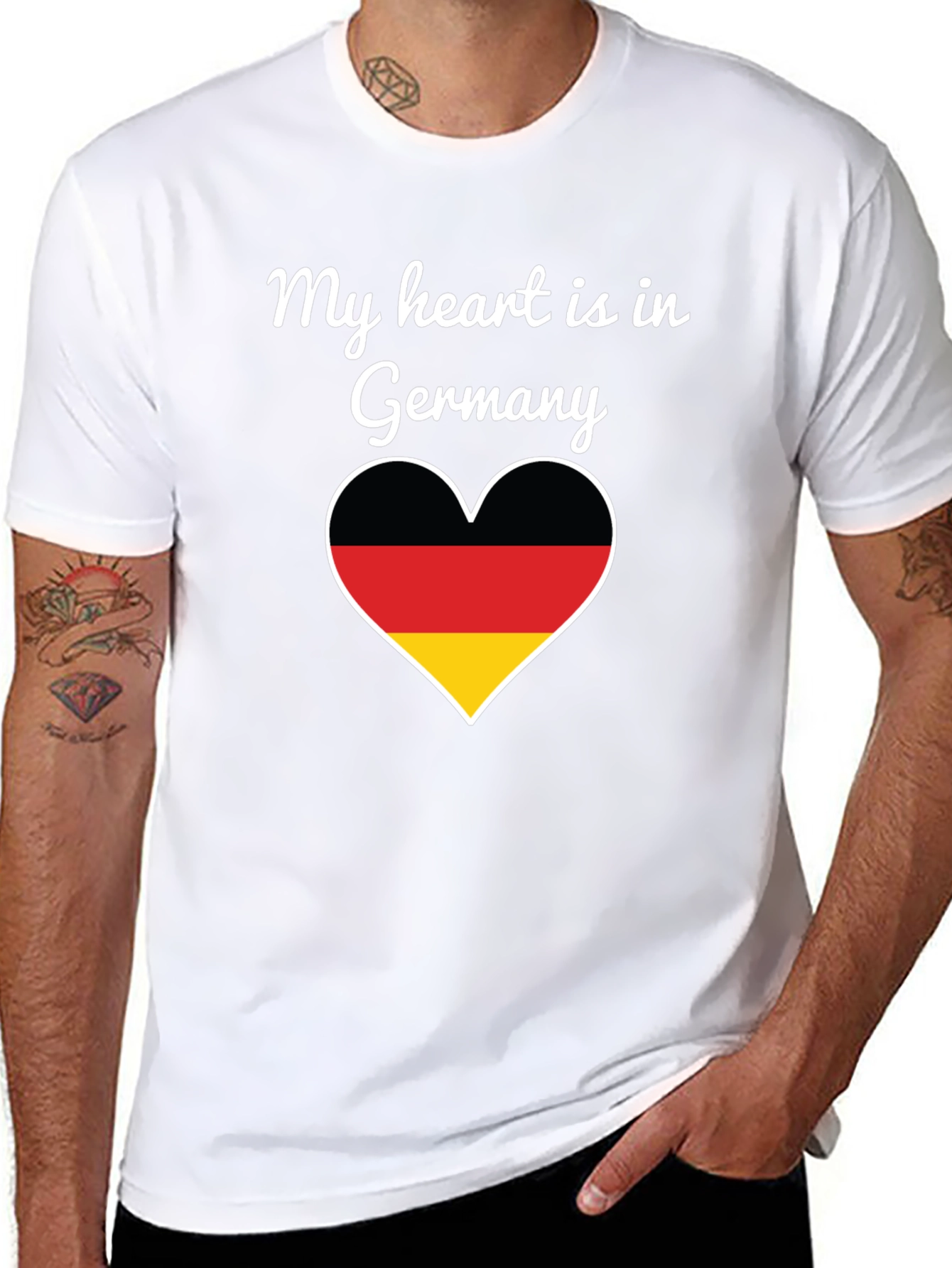 Germany Heart Flag T-Shirt - Show Your Love!