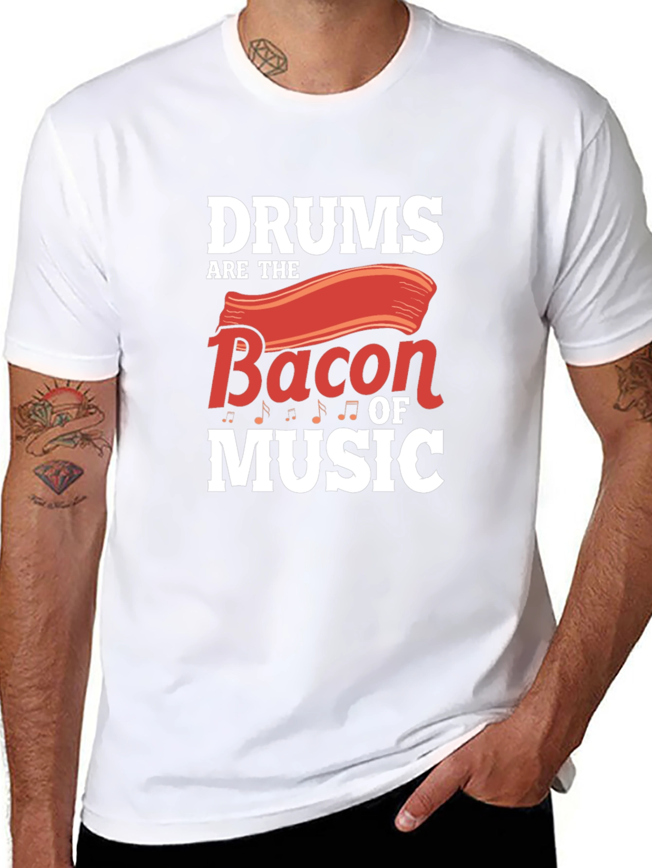 Drums are the Bacon of Music T-Shirt