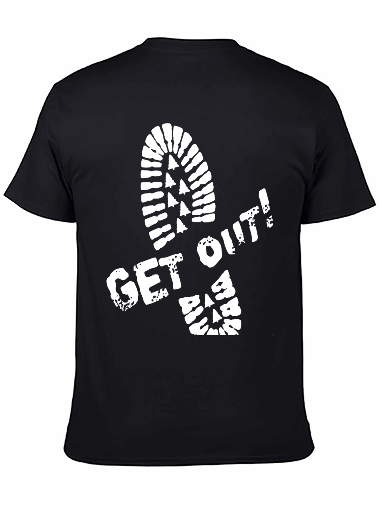 Get Out! Shoe Print Graphic Tee