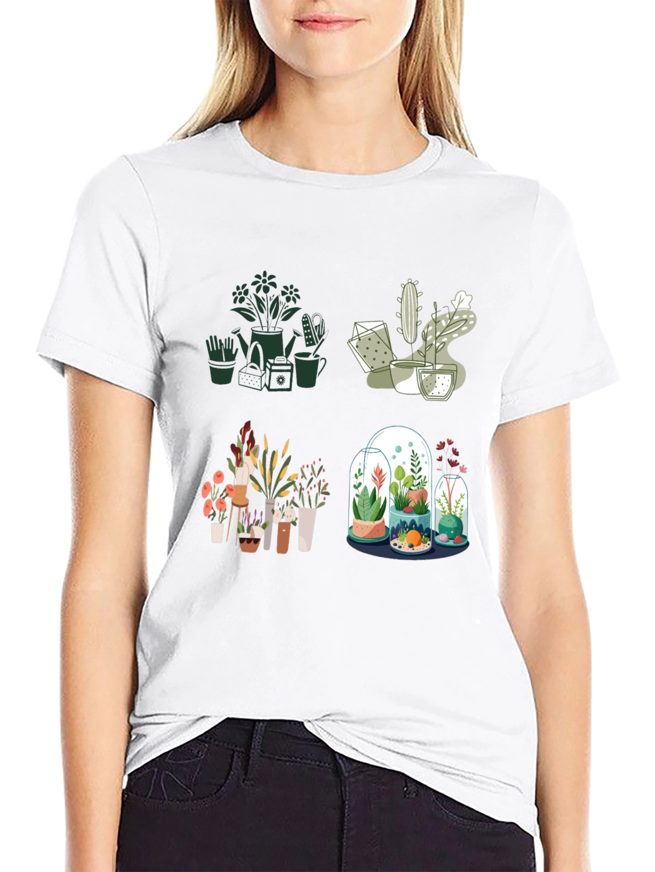Plant Lover T-Shirt: Stylish Indoor Garden Design