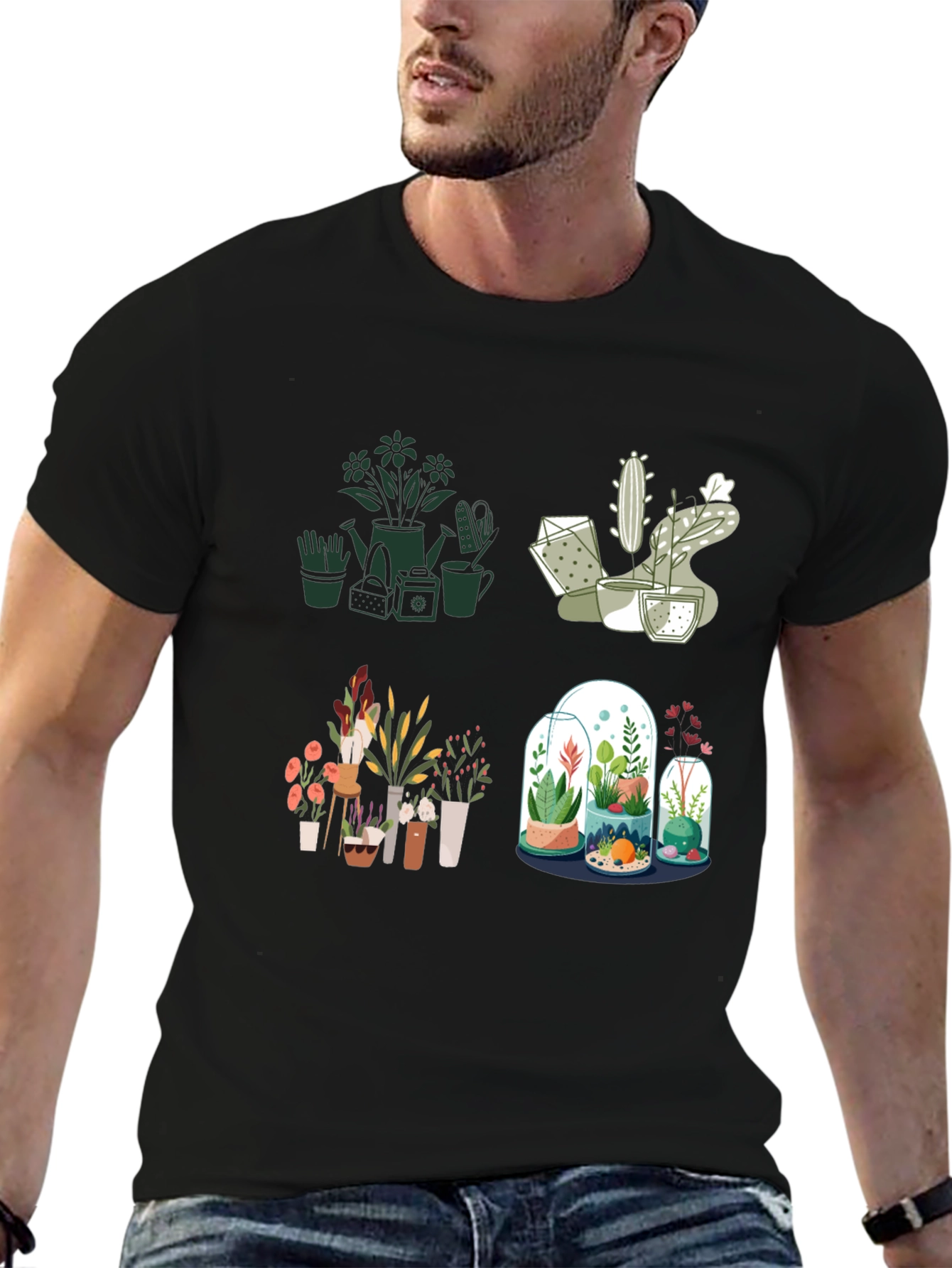 Plant Lover T-Shirt: Stylish Indoor Garden Design