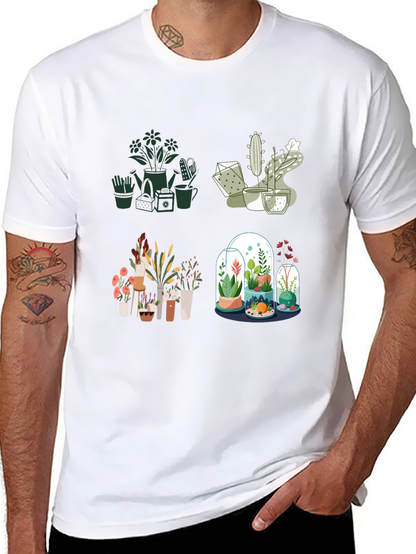 Plant Lover T-Shirt: Stylish Indoor Garden Design