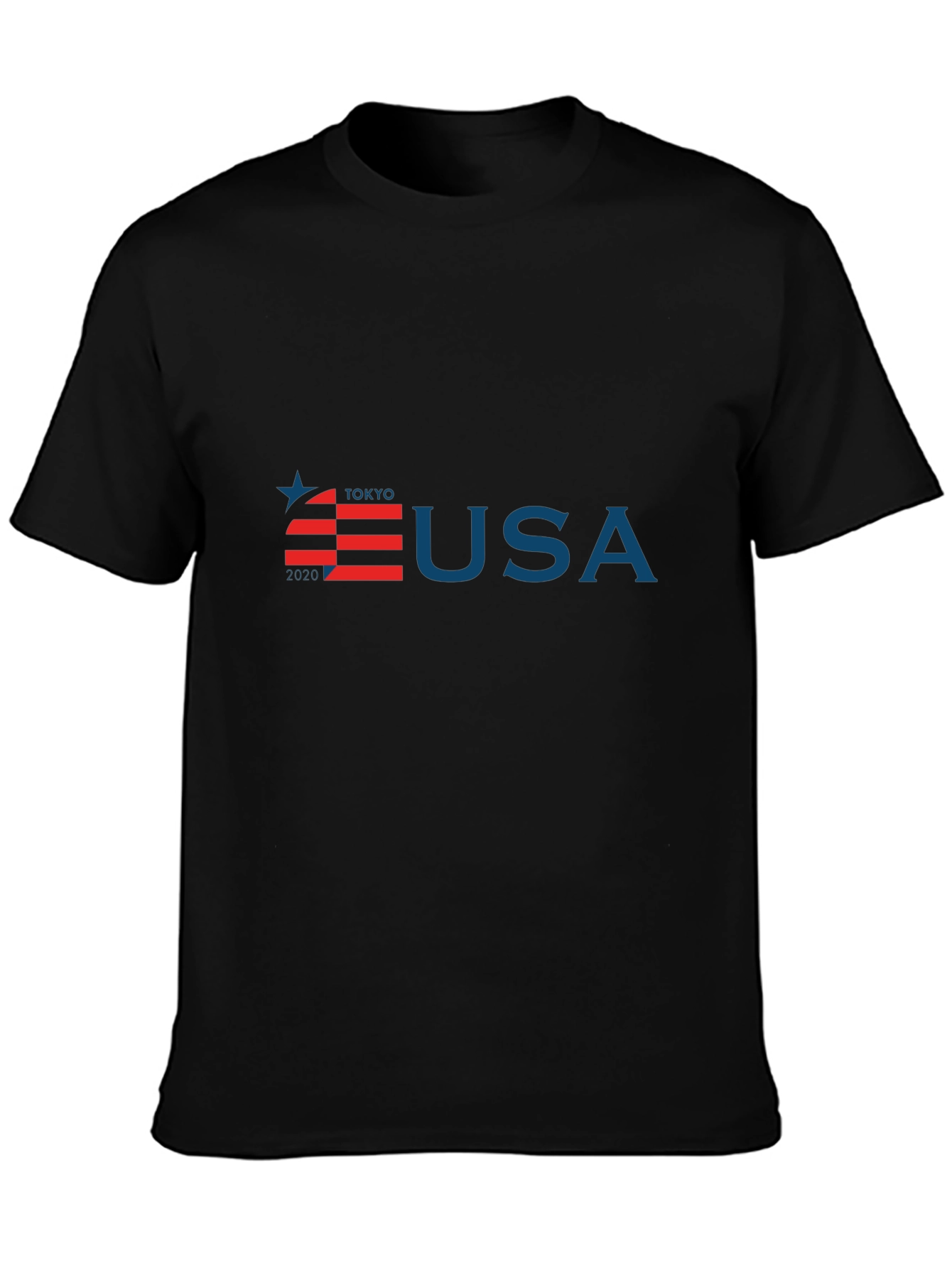 Tokyo USA Olympic Black Graphic Tee