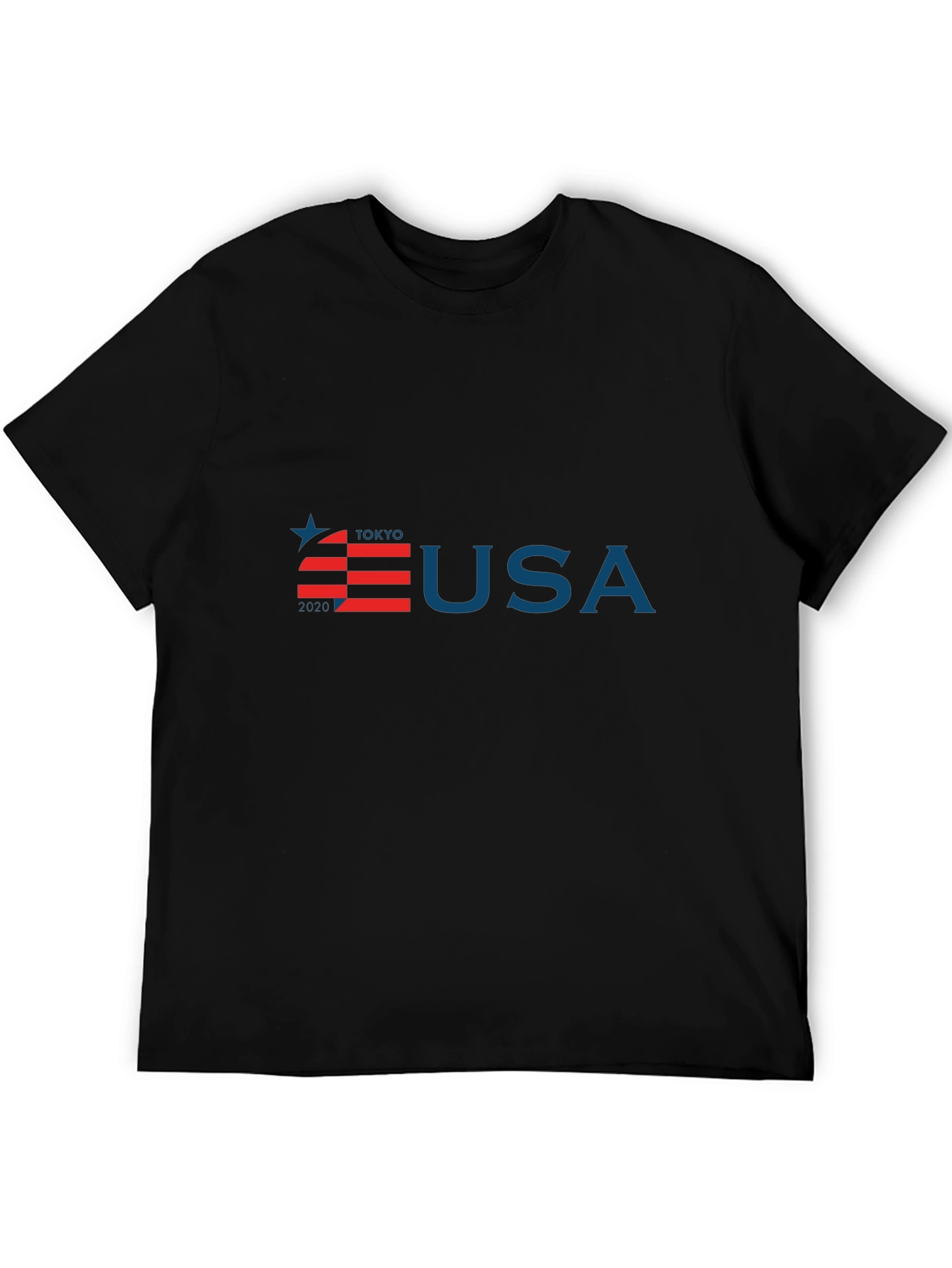 Tokyo USA Olympic Black Graphic Tee