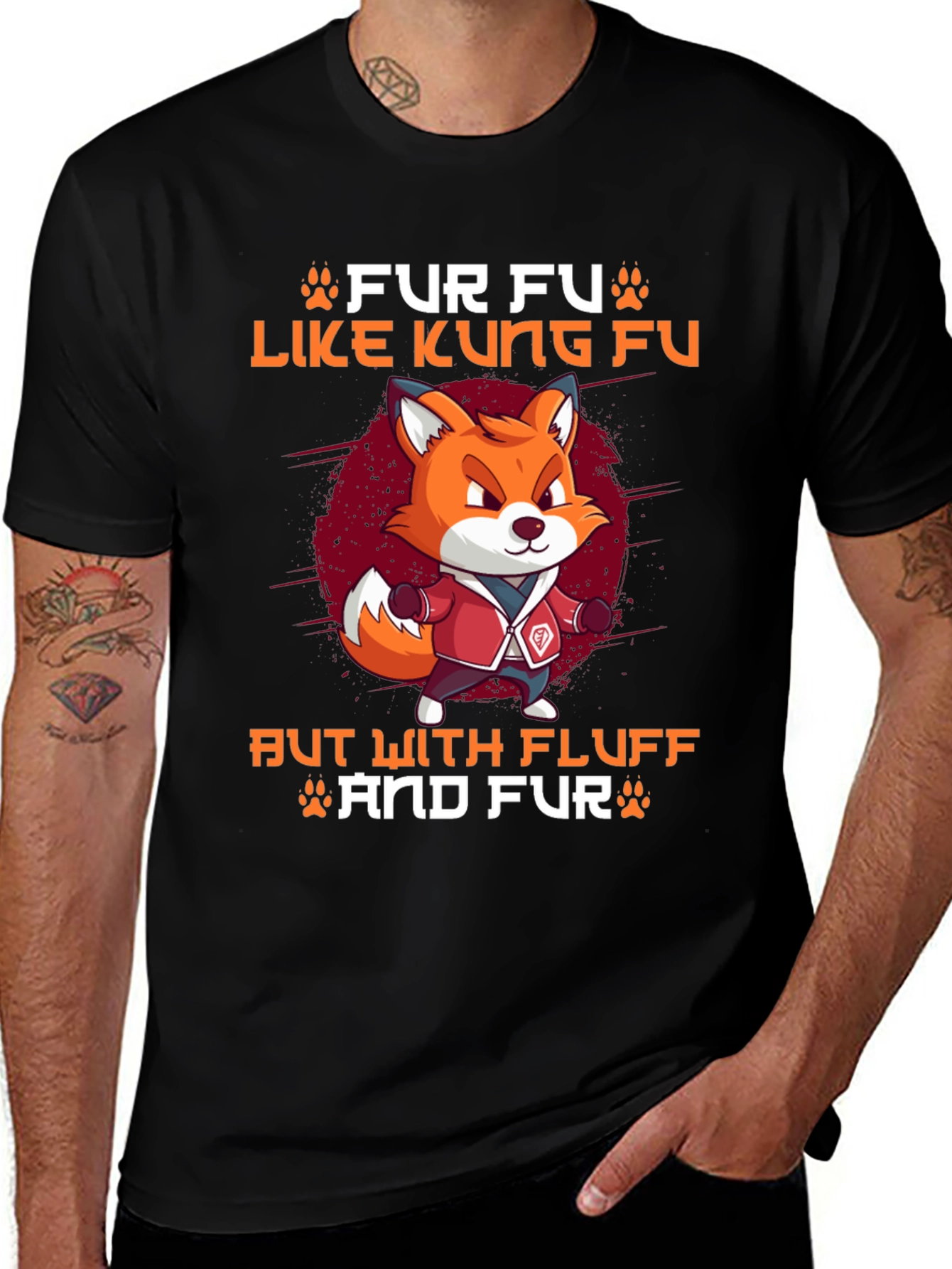 Fur Fu Like Kung Fu Fox T-Shirt