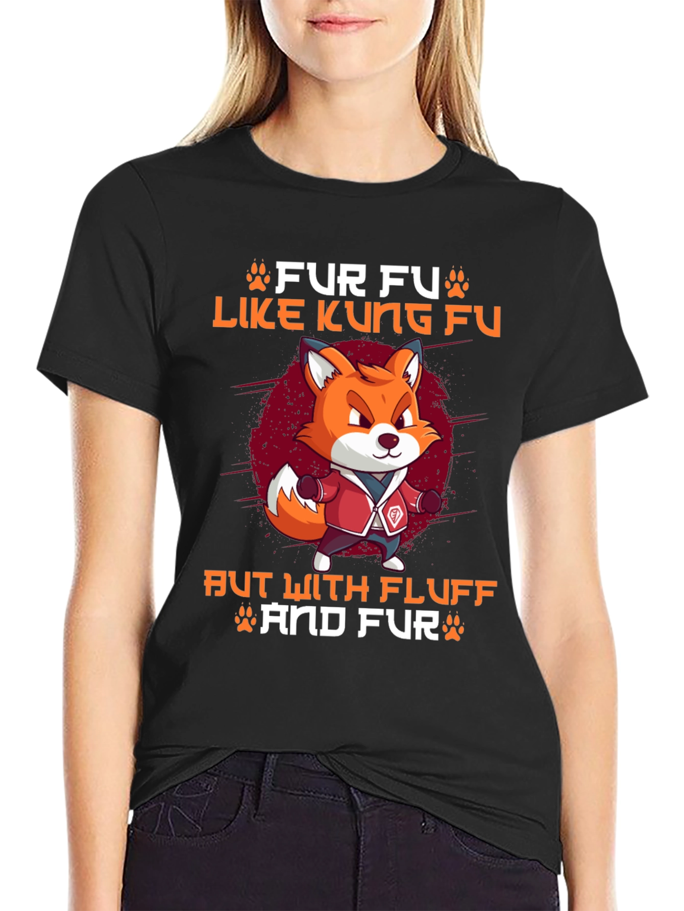 Fur Fu Like Kung Fu Fox T-Shirt