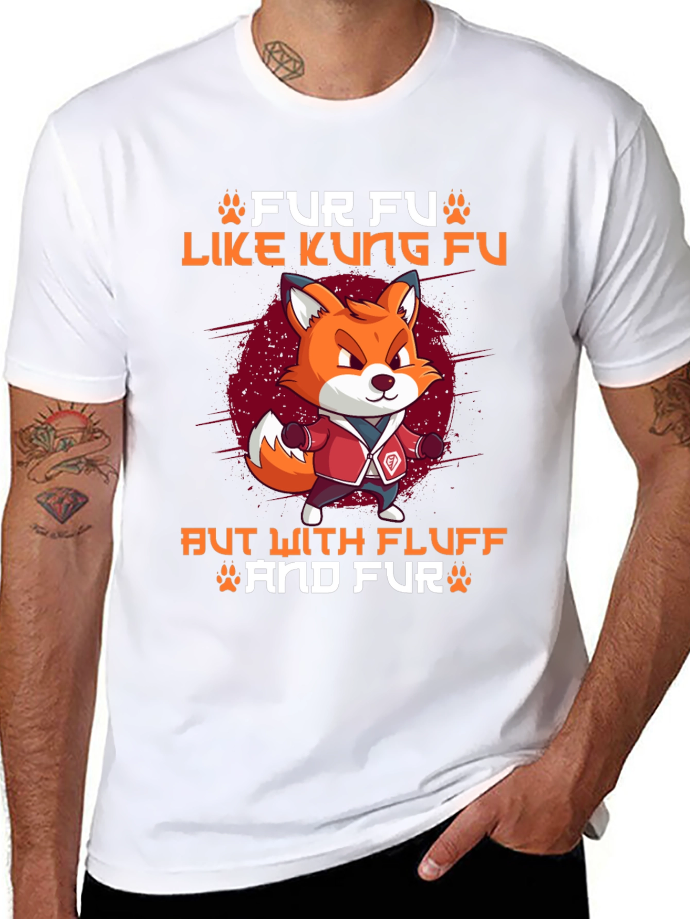 Fur Fu Like Kung Fu Fox T-Shirt