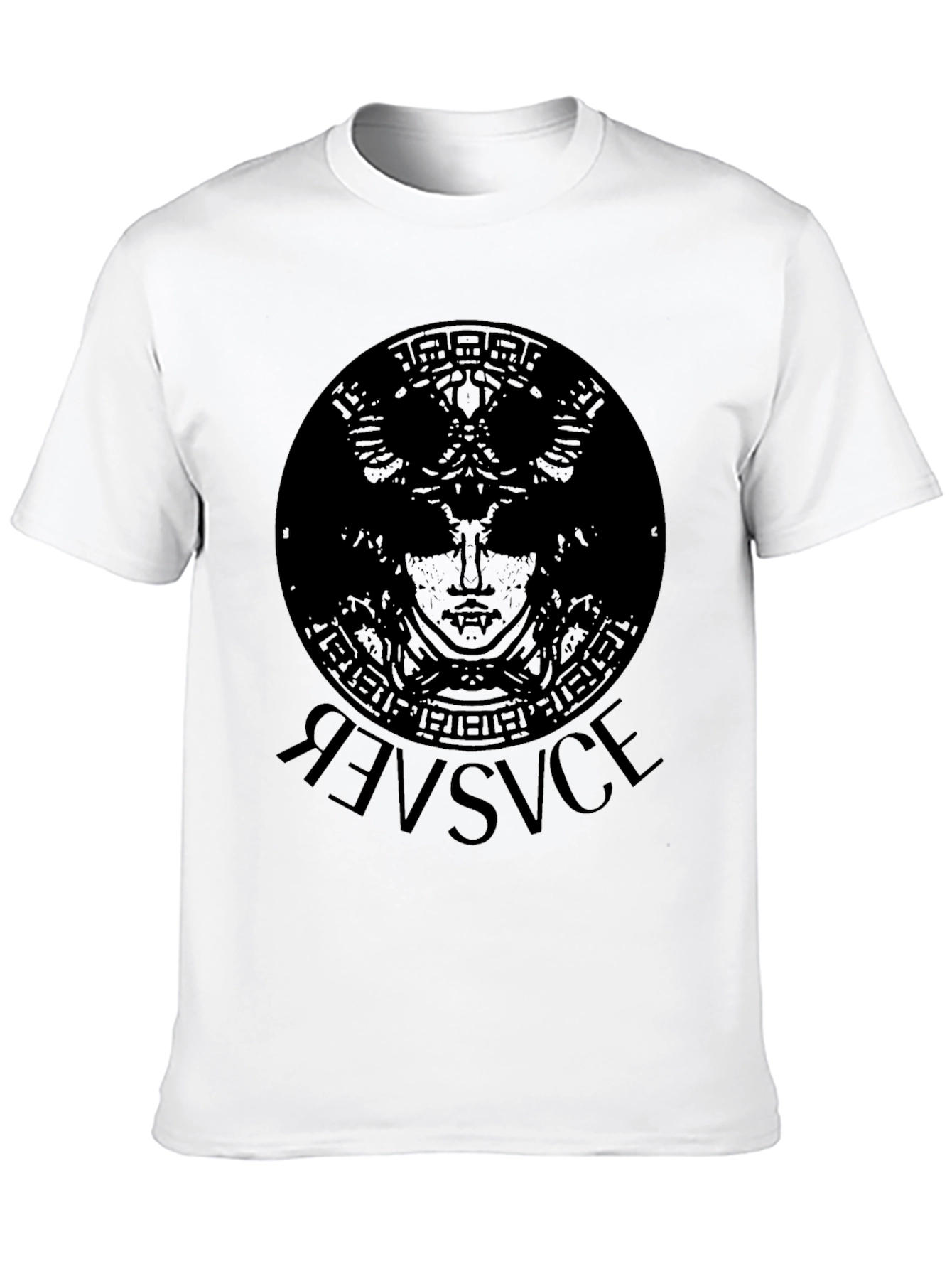Black Versace Medusa Head Print T-Shirt