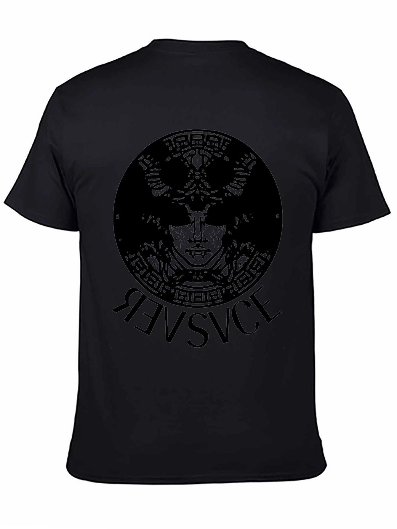 Black Versace Medusa Head Print T-Shirt