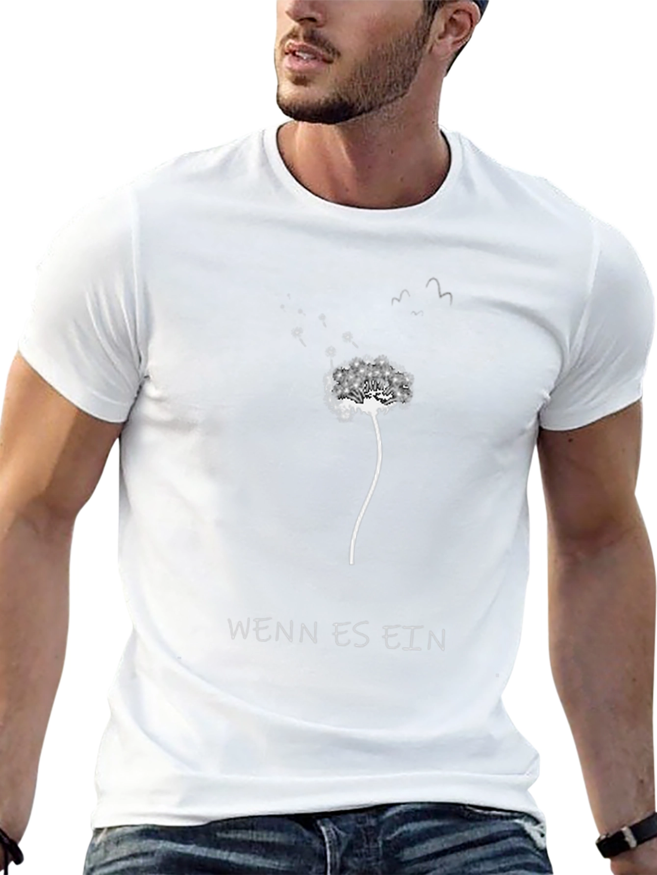 Dandelion Wish T-Shirt - Black Graphic Tee