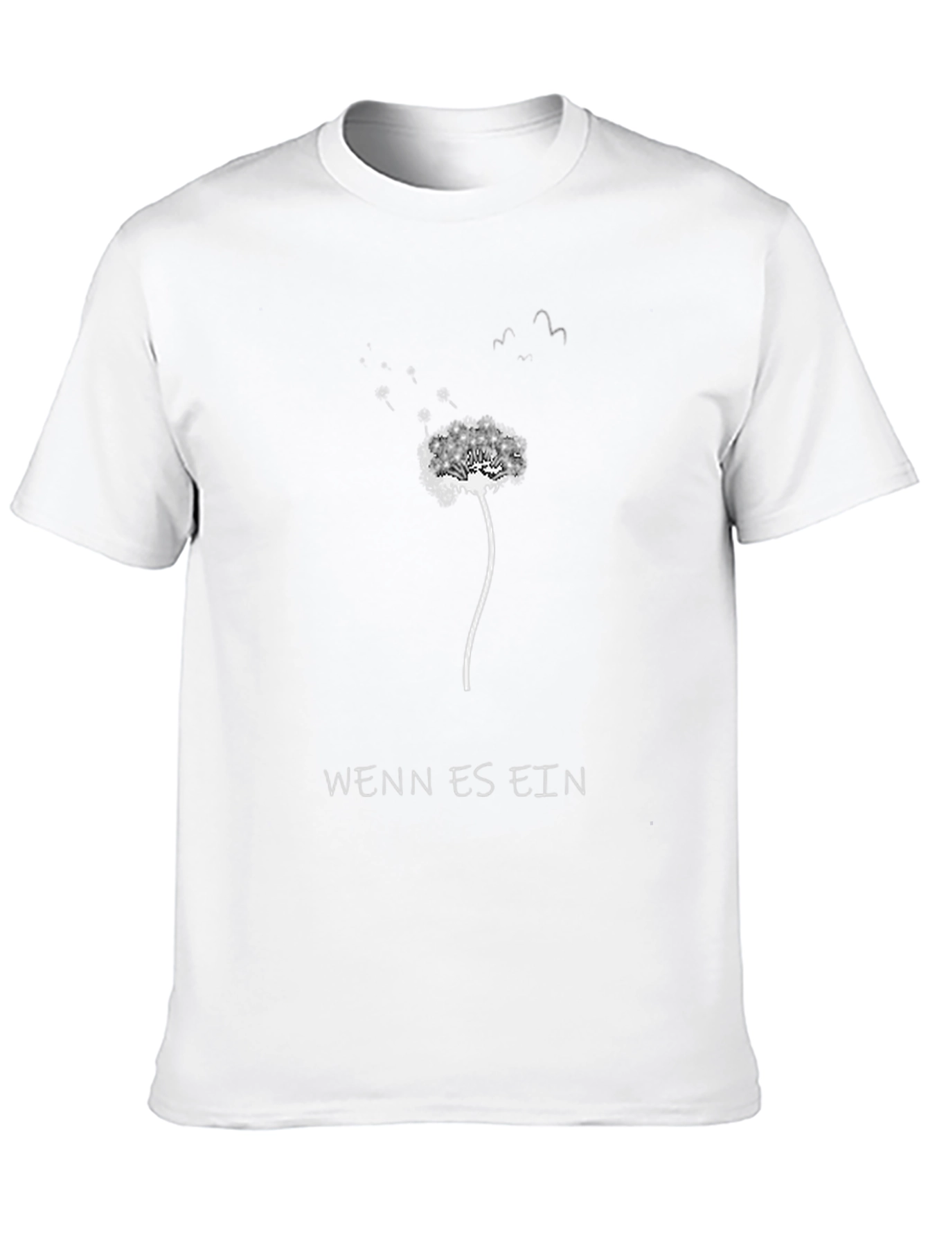 Dandelion Wish T-Shirt - Black Graphic Tee