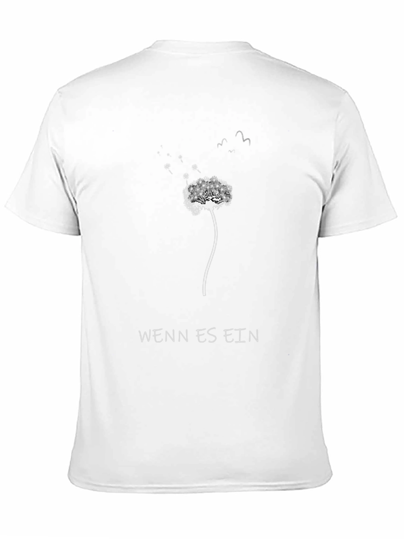 Dandelion Wish T-Shirt - Black Graphic Tee