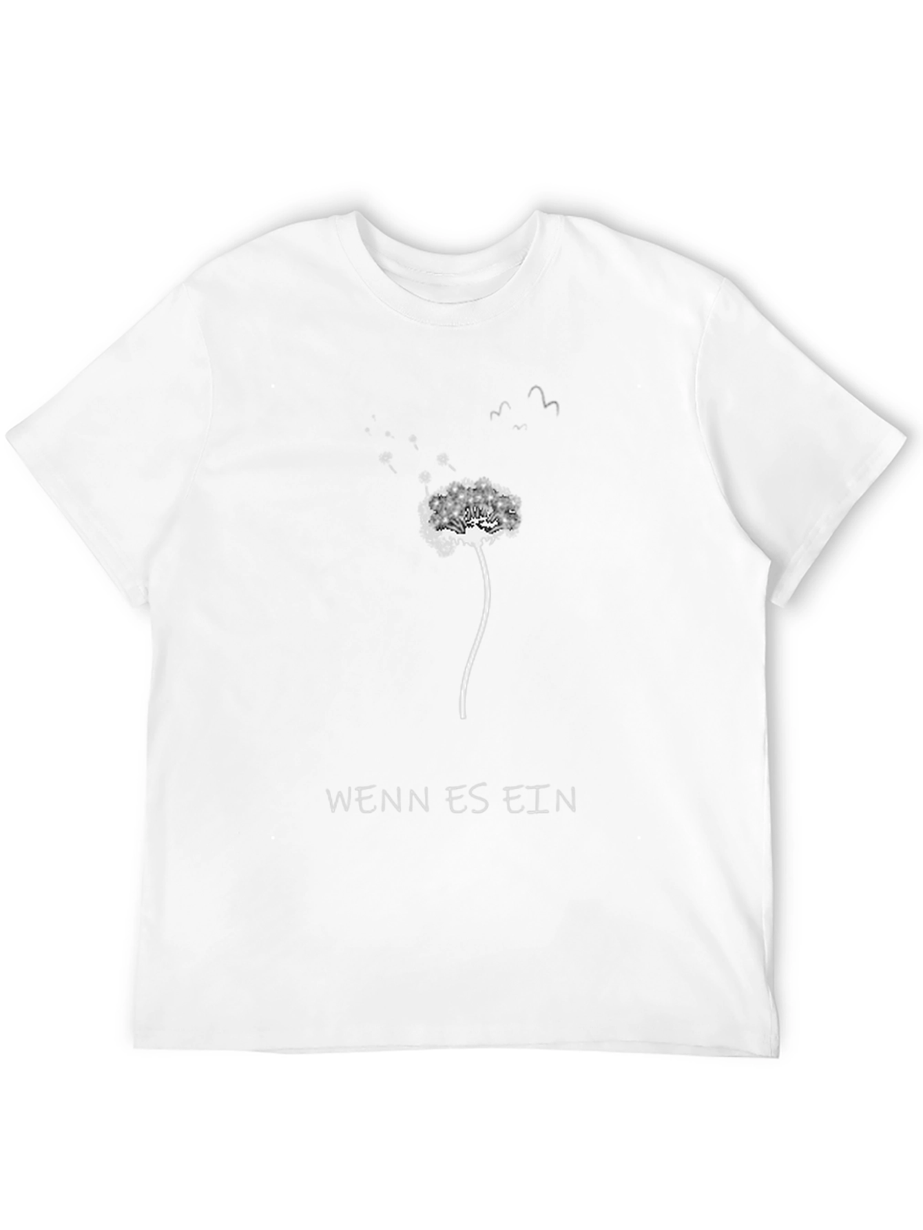Dandelion Wish T-Shirt - Black Graphic Tee