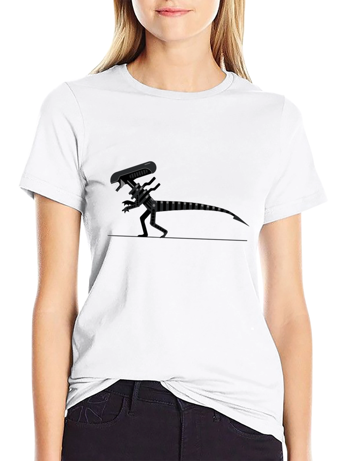 Alien Graphic T-Shirt - Retro Sci-Fi Design