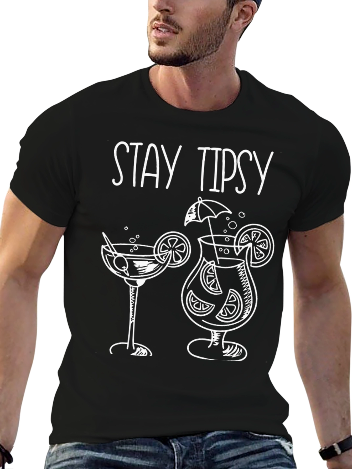 Stay Tipsy Cocktail Graphic Tee