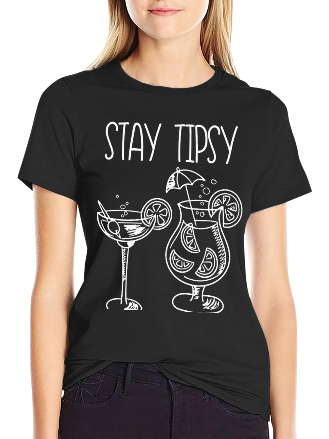 Stay Tipsy Cocktail Graphic Tee